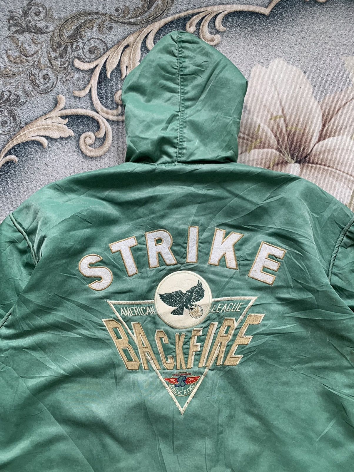 Japanese Brand × Sports Specialties × Vintage Strike Back Fire Team Line Blue Bowl Jacket Hoodie Size US L / EU 52-54 / 3 - 12 Thumbnail