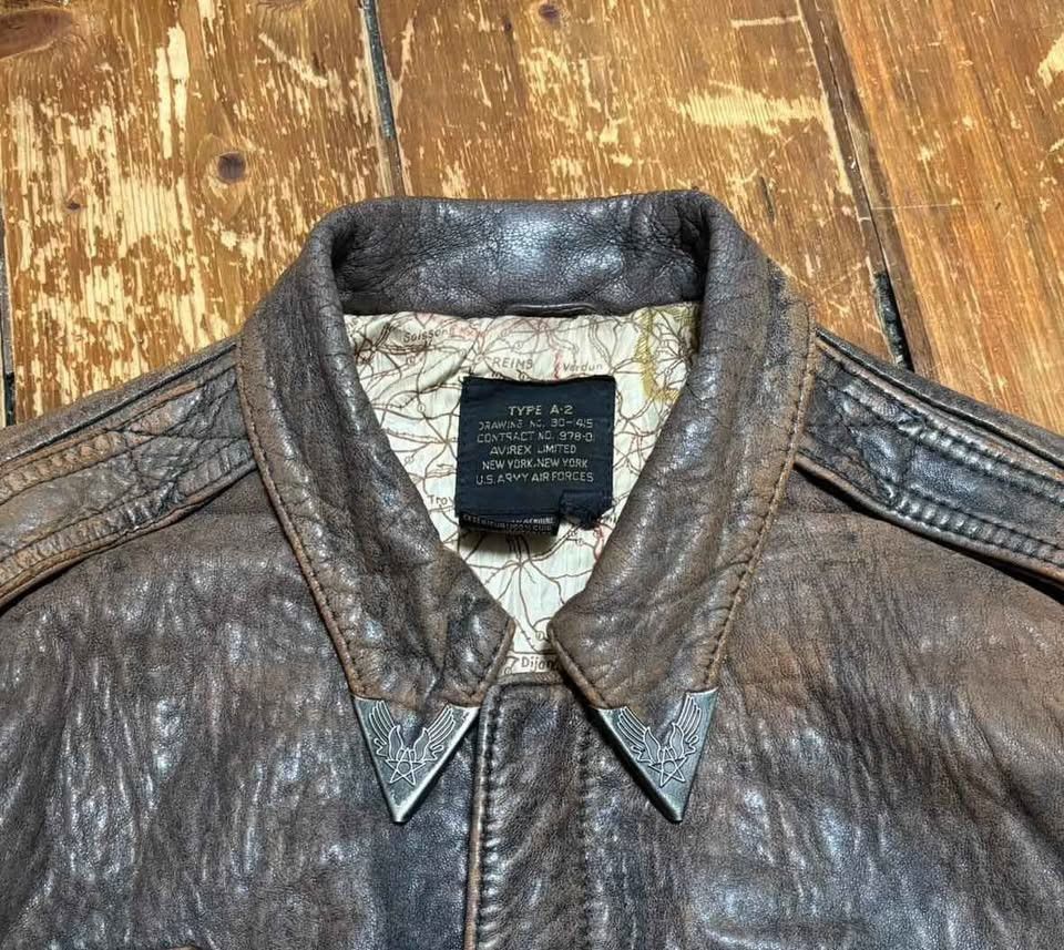 Avirex Vintage Avirex A-2 Brown Leather Bomber Flight Jacket 1980s Size US M / EU 48-50 / 2 - 3 Thumbnail