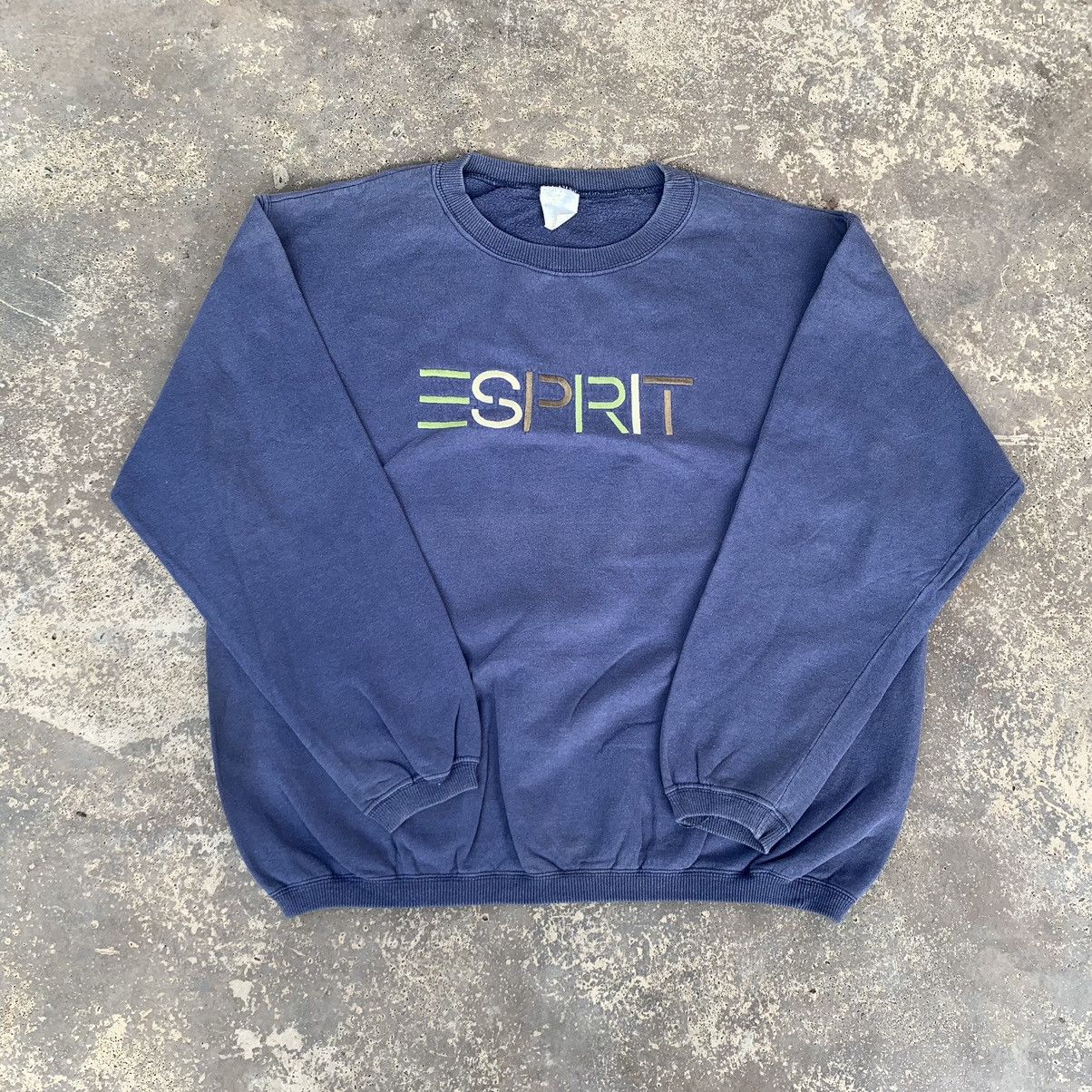 Esprit × Vintage Vintage 90s Esprit Sweatshirt Embroidered Logo Size US M / EU 48-50 / 2 - 1 Thumbnail