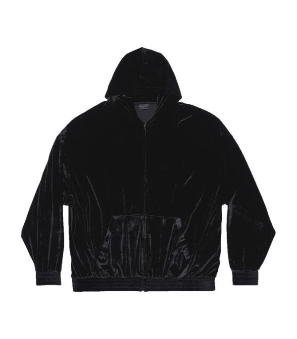 Balenciaga o1mt1gz0924 Oversized Bomber Hoodie in Black | Grailed