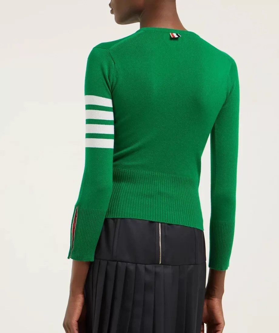 Thom Browne Thom Browne Green Rare Cashmere Pullover Sweater Size M / US 6-8 / IT 42-44 - 6 Thumbnail