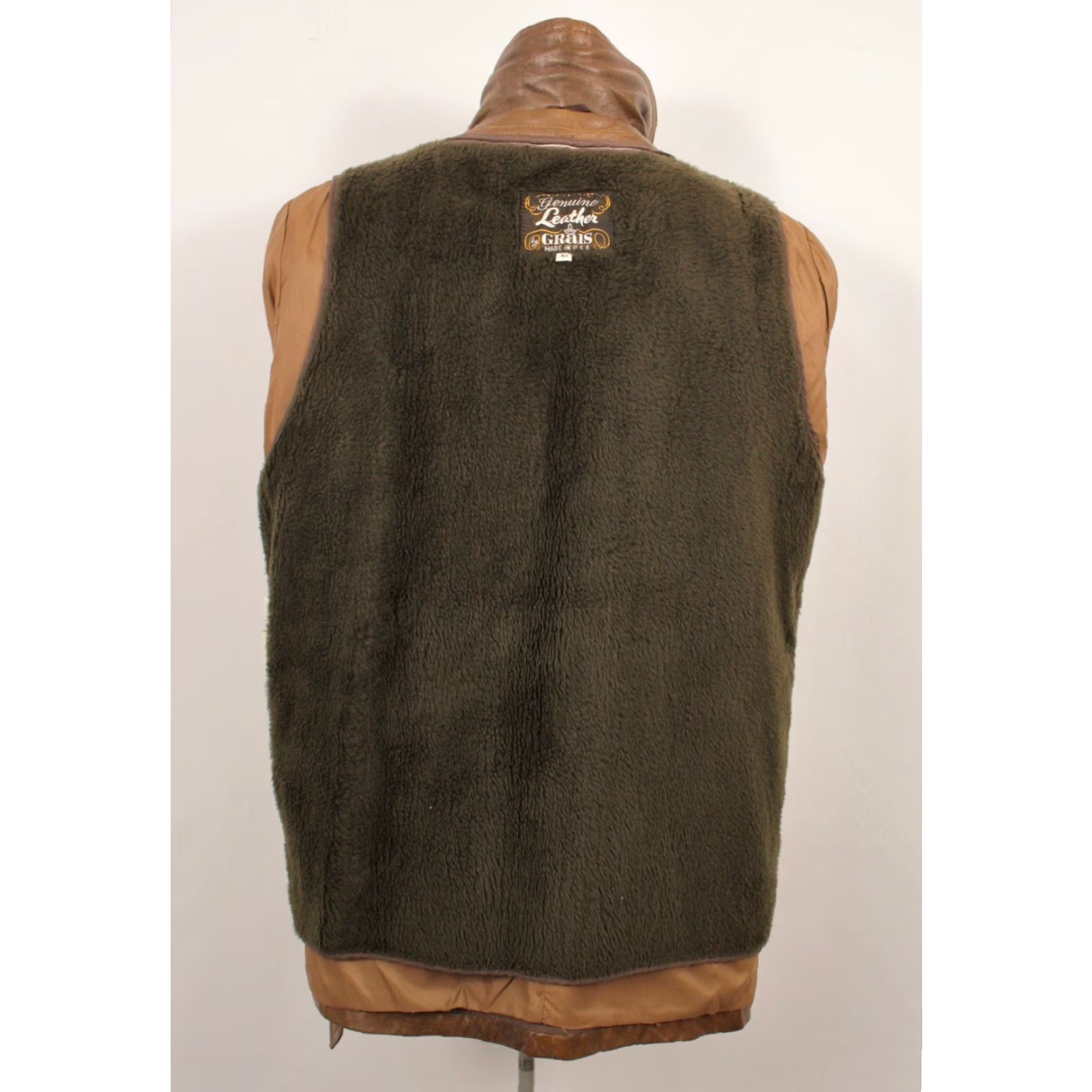 Vintage VINTAGE Grais 70s Leather Jacket Shirt Mens Brown Disco Coat Size 40 1970s Size US XXS / EU 40 - 3 Thumbnail