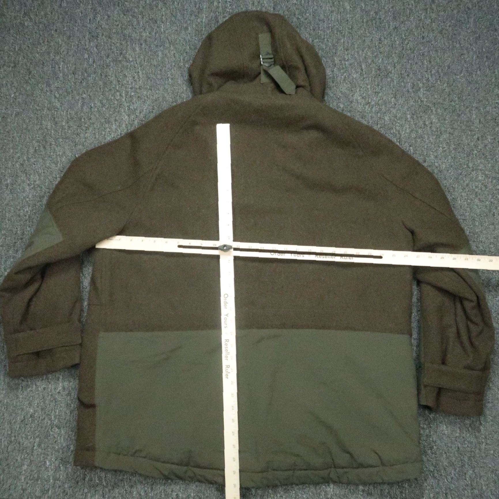 Wallace & Barnes Wallace & Barnes Jacket Mens XXL Green Full Zip Hooded Heavyweight Wool J Crew Size US XXL / EU 58 / 5 - 6 Thumbnail