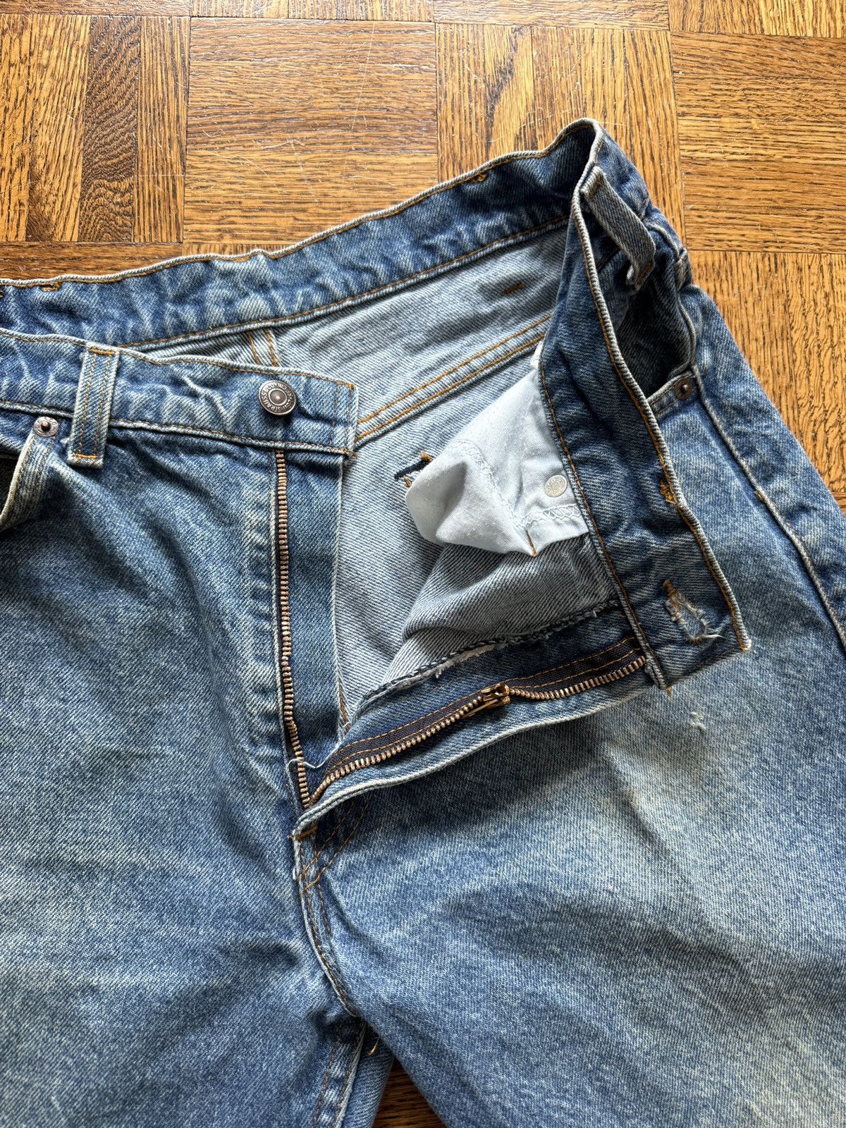 Levi's Vintage 70s Levi's Faded Leather Tab Denim Jeans Size US 32 / EU 48 - 11 Thumbnail