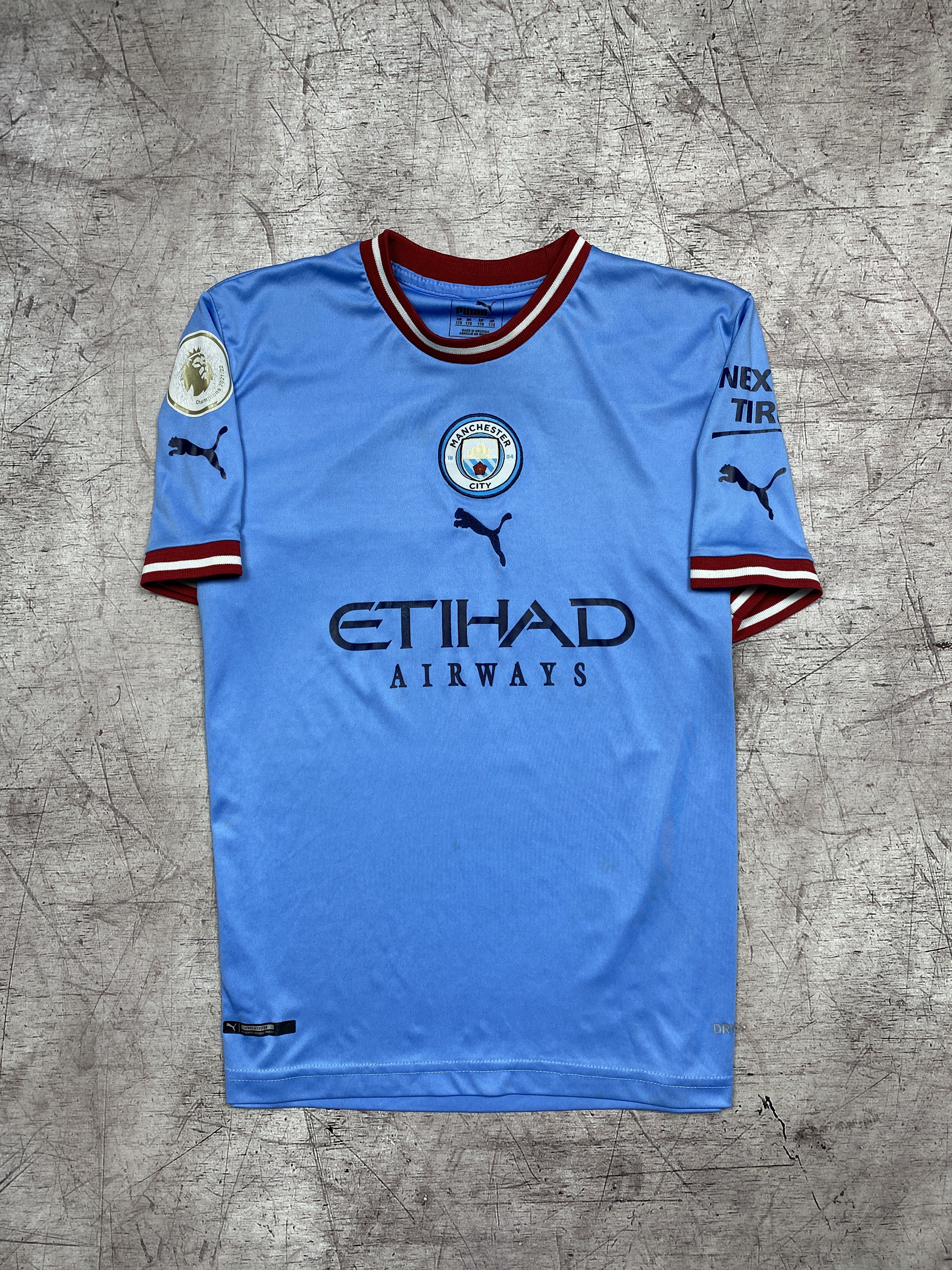 Puma × Vintage Puma Manchester City Haaland 9 Mens Jersey T-Shirt Size US M / EU 48-50 / 2 - 1 Thumbnail