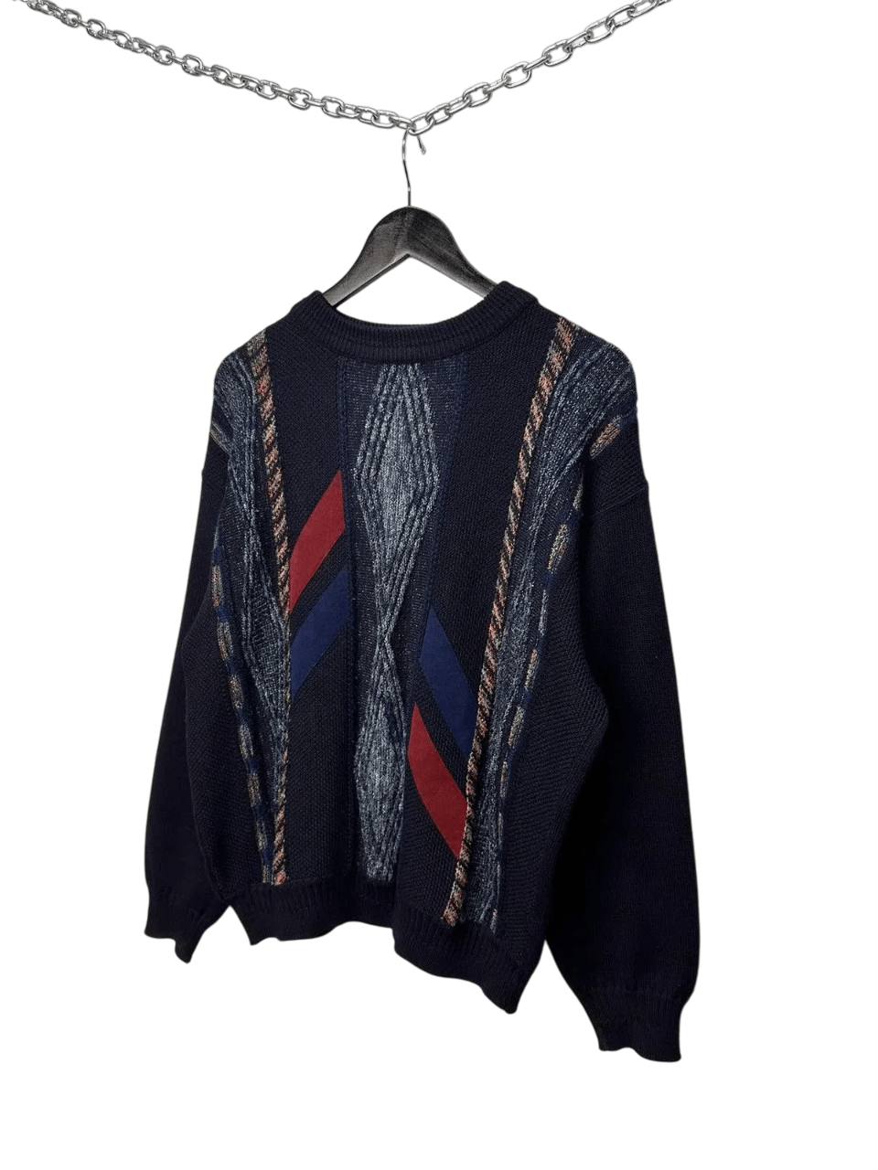 Coogi Vintage Y2K Gothic Sweater Distressed Faded Diesel Kapital Size US L / EU 52-54 / 3 - 7 Thumbnail