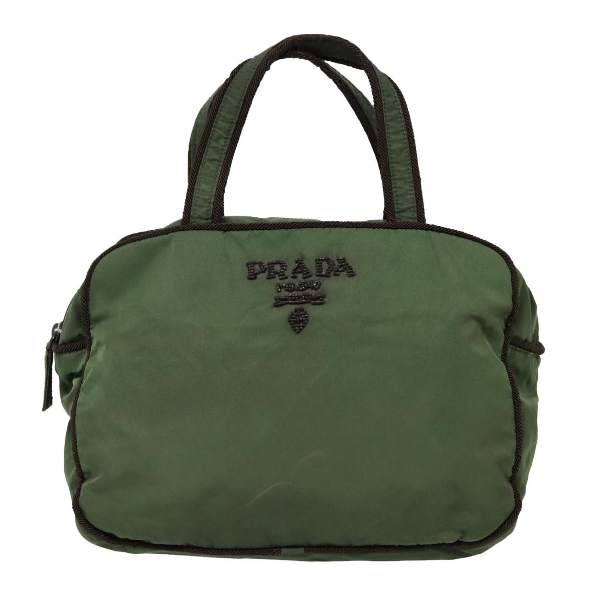 Prada Khaki Synthetic Handbag (Pre-Owned) Size ONE SIZE - 1 Thumbnail