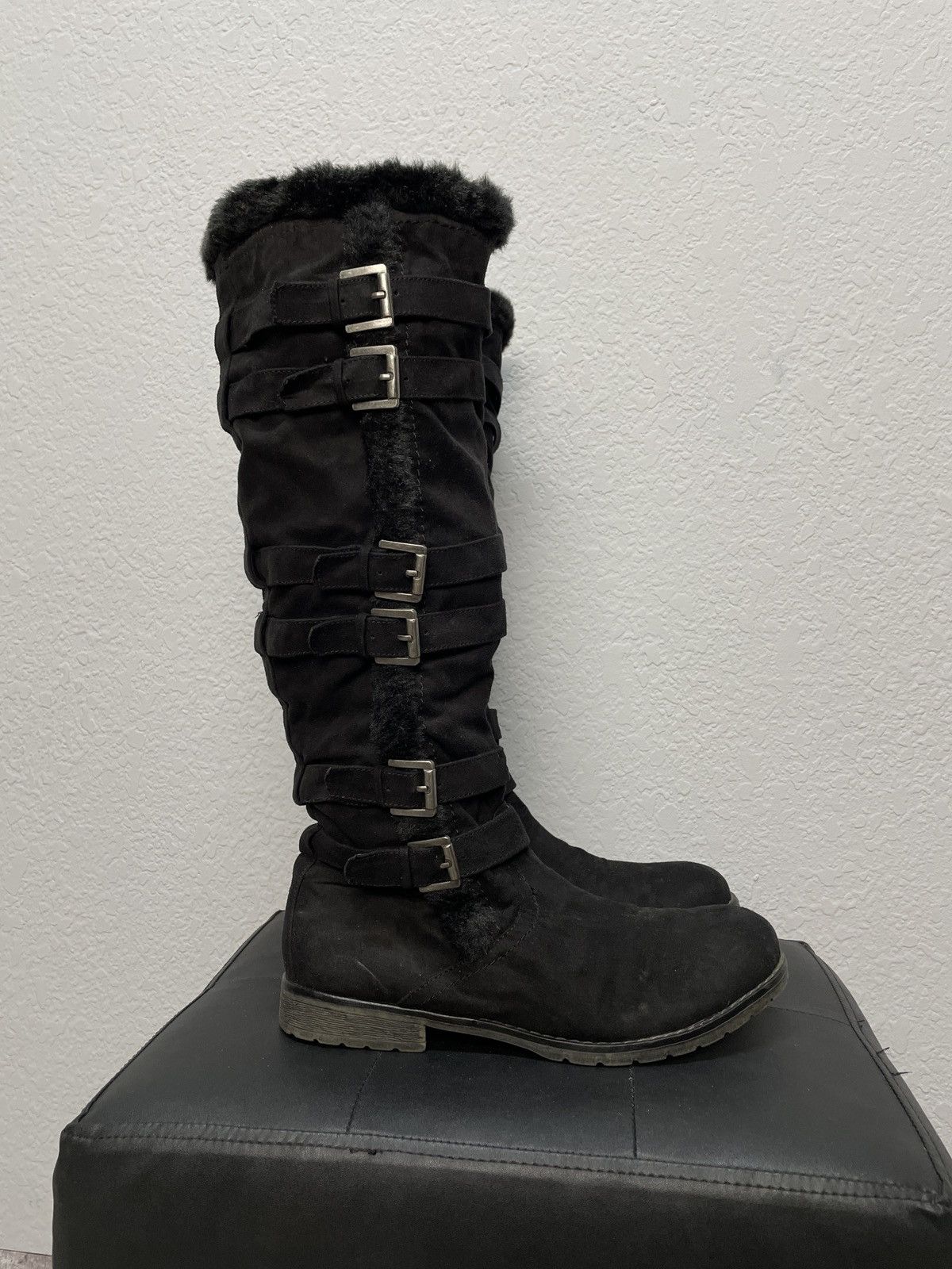 If Six Was Nine Vintage Like Maison Margiela Belted Leather Biker Boots Size US 9 / EU 42 - 2 Thumbnail