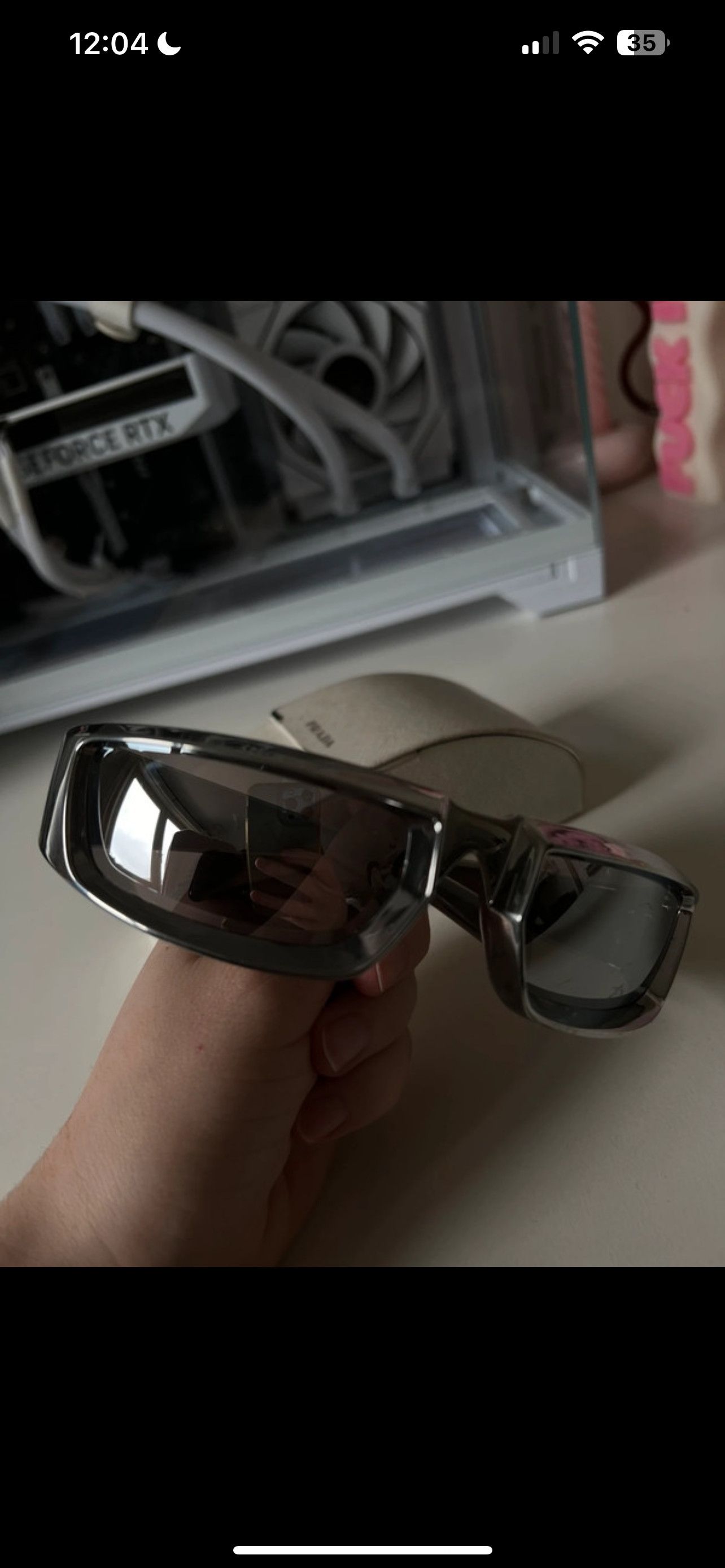 Prada Prada runway sunglasses silver Size ONE SIZE - 1 Thumbnail