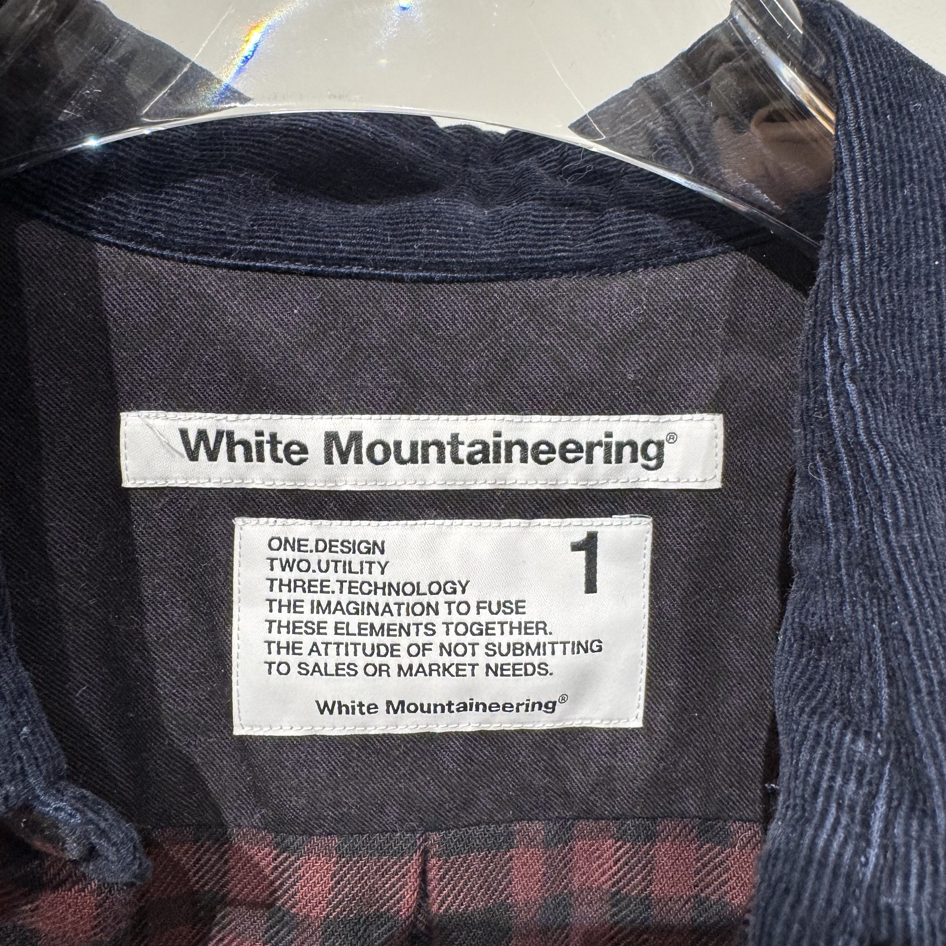 White Mountaineering Rare New WM Corduroy Collar Plaid Oversize shirt Size US S / EU 44-46 / 1 - 6 Thumbnail