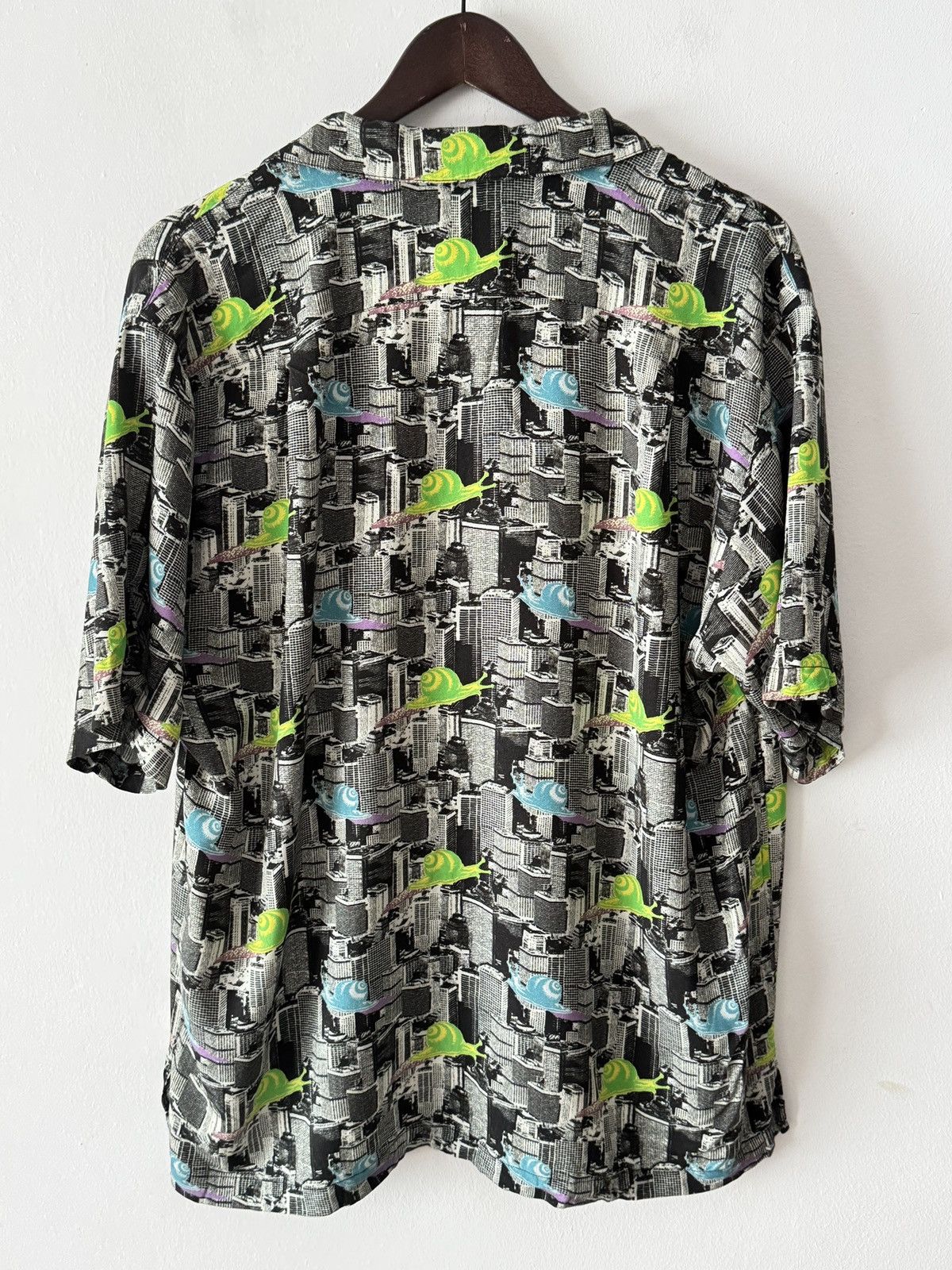 Brain Dead 🔥🔥 Brain Dead Snail Print Hawaiian Shirt Size US L / EU 52-54 / 3 - 2 Thumbnail