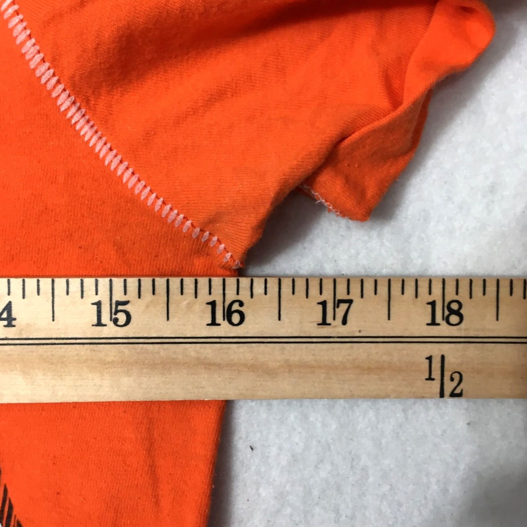 Vintage San Francisco Giants T-Shirt Womens Orange Short Sleeve V-Neck Slim Size S / US 4 / IT 40 - 5 Thumbnail