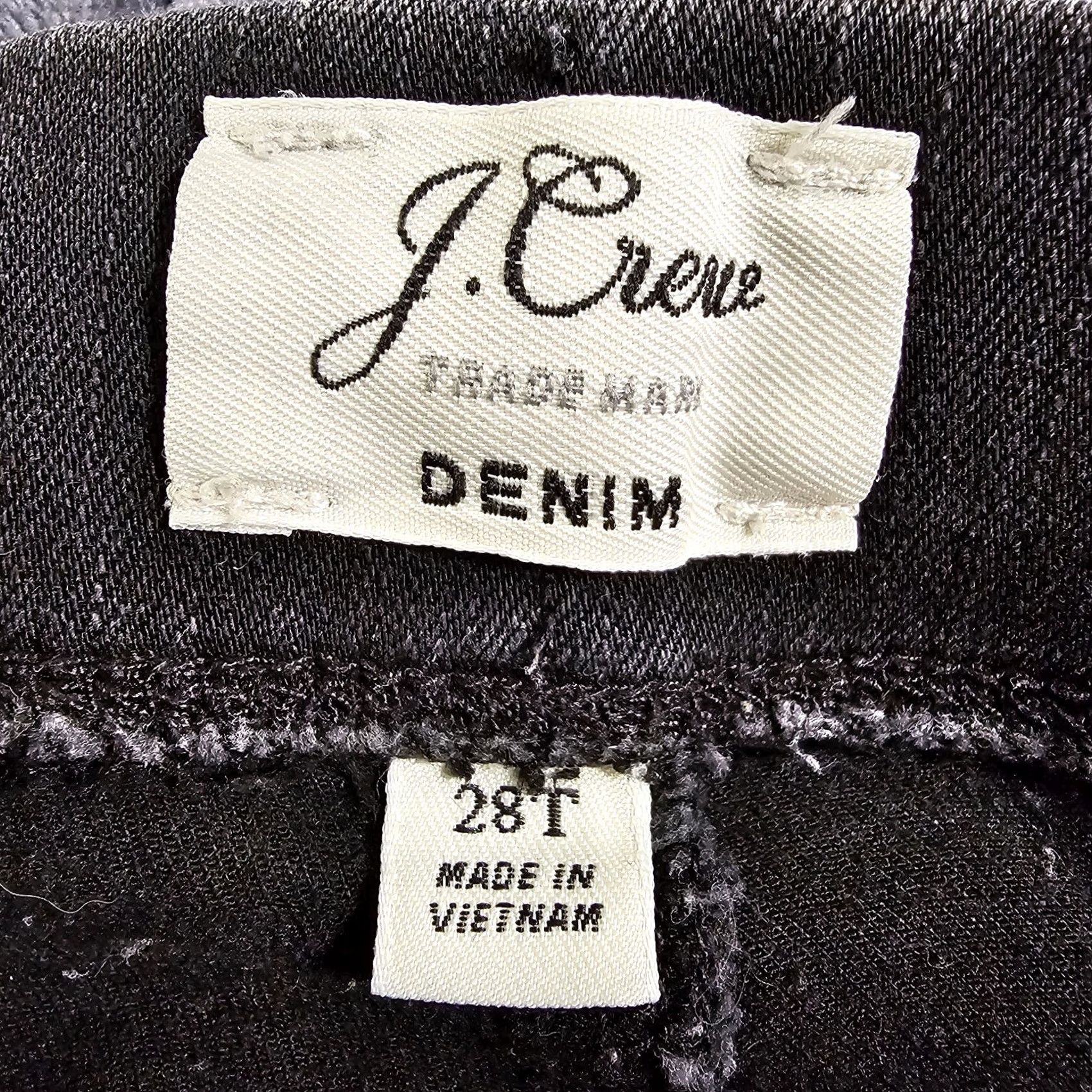 J.Crew J.CREW Women's Straight Jeans All-Day Stretch Mid Rise Black 28 Jeans Women Slim Straight 28 Regular Black Denim Stretch Size 28" / US 6 / IT 42 - 3 Thumbnail