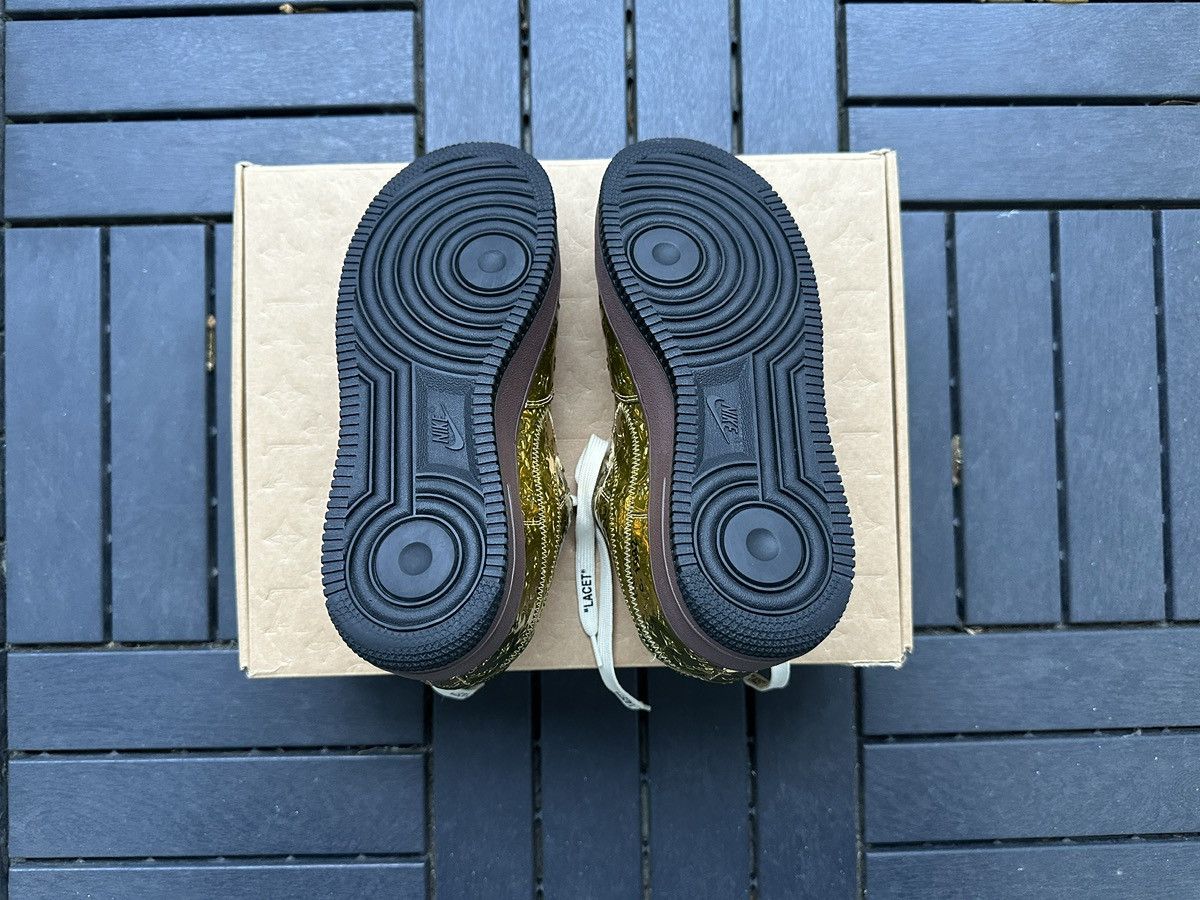 Louis Vuitton Louis Vuitton Nike Air Force 1 Low Gold Size US 6 / EU 39 - 6 Thumbnail