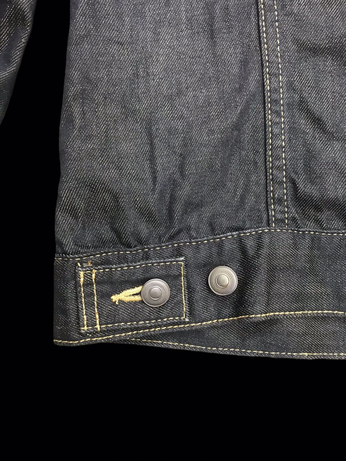 Japanese Brand 💥ARCHIVAL💥EDIFICE MUDWASH DENIM TRUCKER F201 Size US XS / EU 42 / 0 - 16 Thumbnail