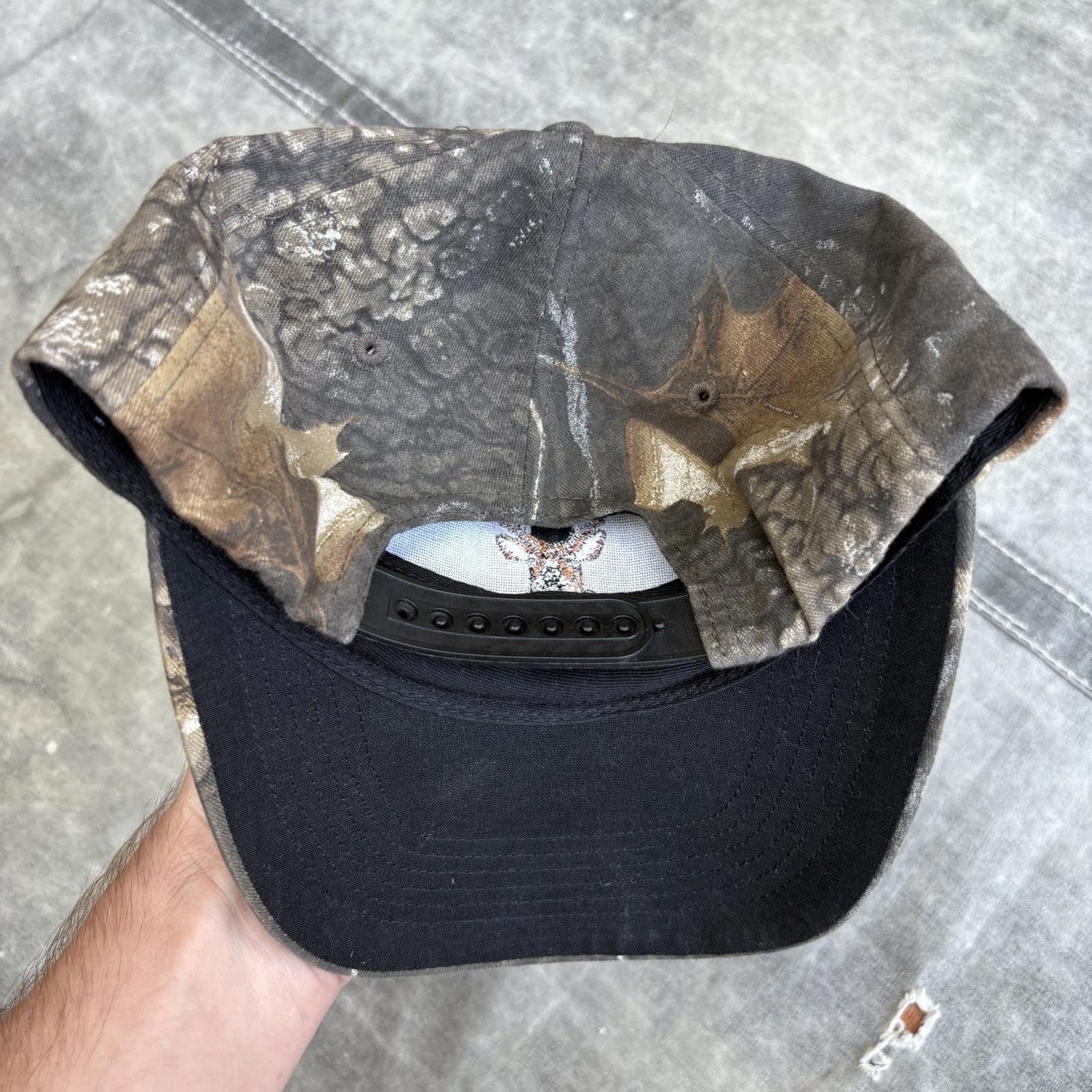 Realtree Vintage 90s Y2K Miller Deer Buck Realtree Camo SnapBack Hat Size ONE SIZE - 2 Thumbnail