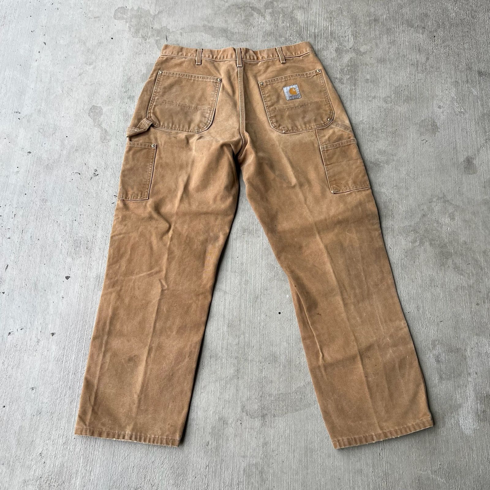 Carhartt × Vintage Carhartt brown double knee work wear carpenter pants Size US 32 / EU 48 - 4 Thumbnail