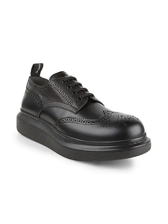 Alexander McQueen o1w1db10725 Hybrid Lace Up in Black Size US 12 / EU 45 - 2 Thumbnail