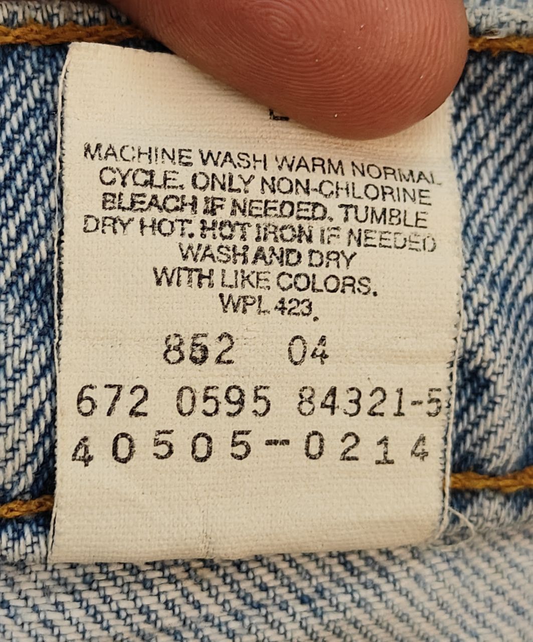 90's Vintage Levi's 505 Orange Tab Denim, Made in USA