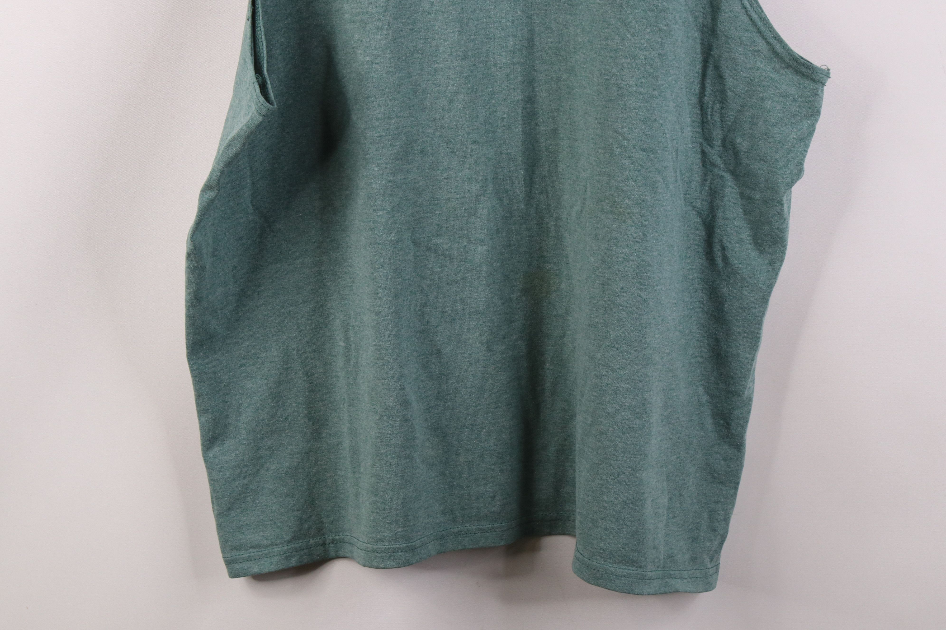 Vintage Vintage 90s Streetwear Tank Top T-Shirt Heather Green USA Size US XL / EU 56 / 4 - 3 Thumbnail