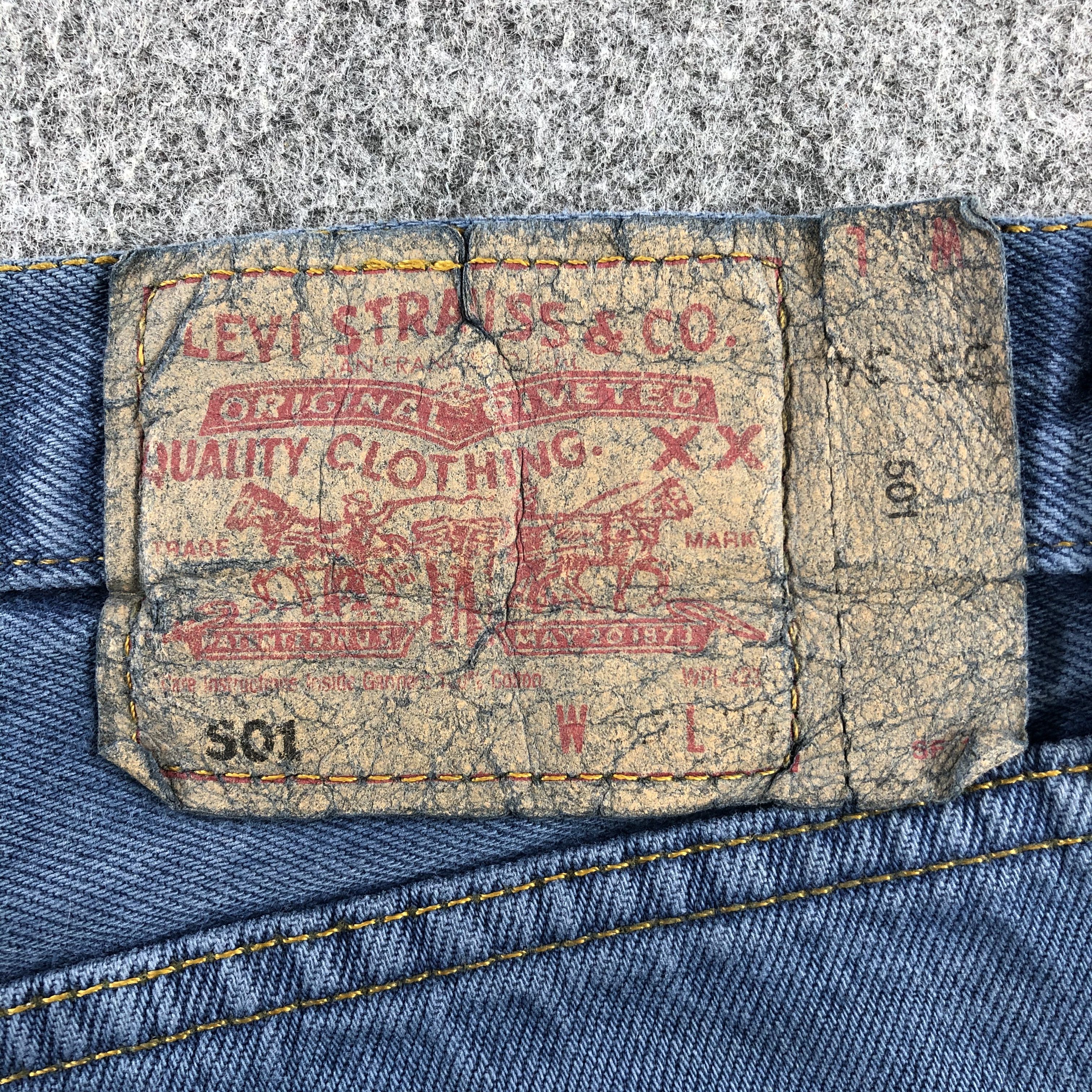 Levi's 90s Vintage Blue Wash Levis 501 Jeans-J1482 Size US 32 / EU 48 - 5 Thumbnail