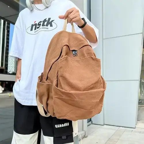 VIBE Fashion Canvas backpack aesthetic Size ONE SIZE - 4 Thumbnail