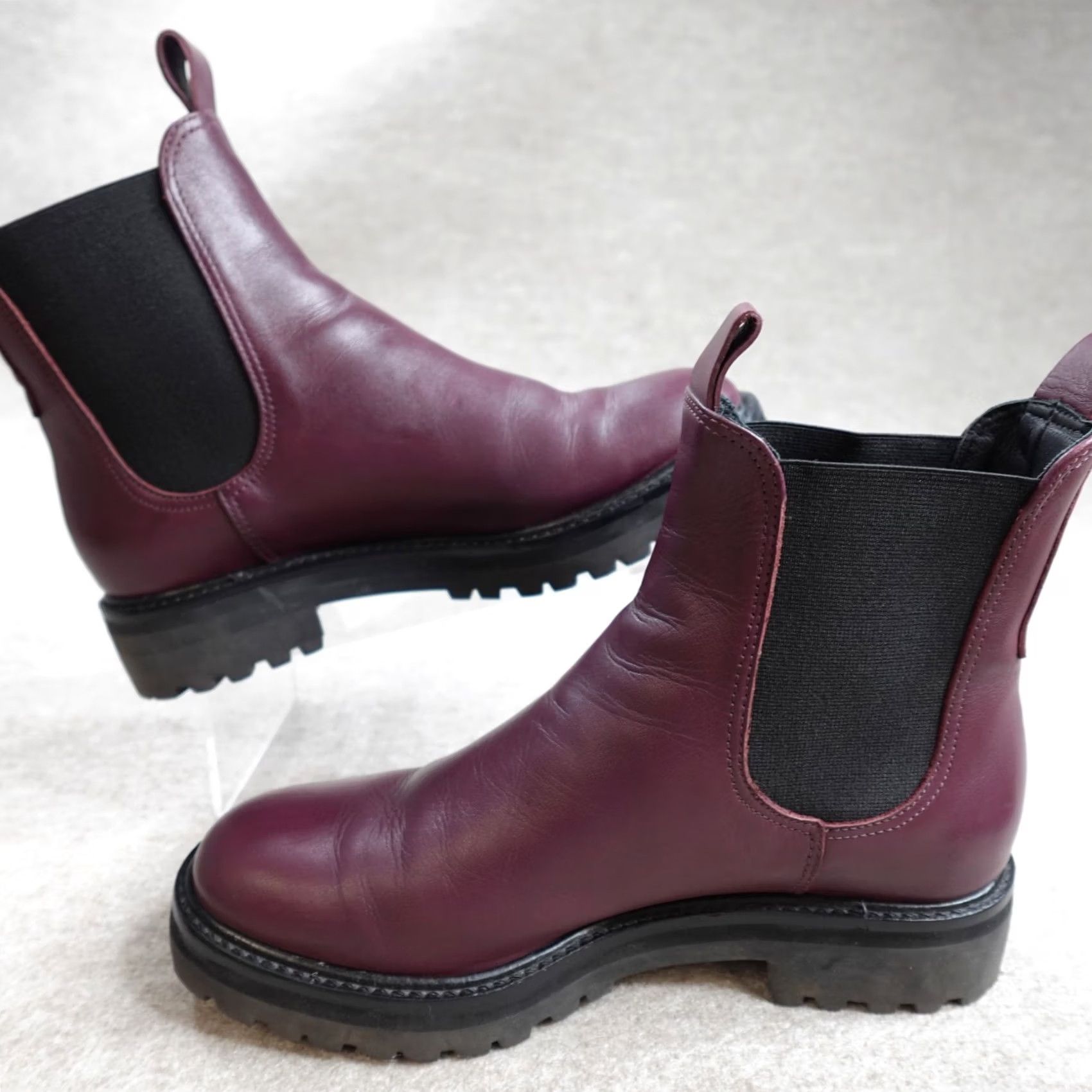 Everlane Everlane Boots Chelsea 8 Red Leather Chelsea Women's Boots Size US 8 / IT 38 - 5 Thumbnail