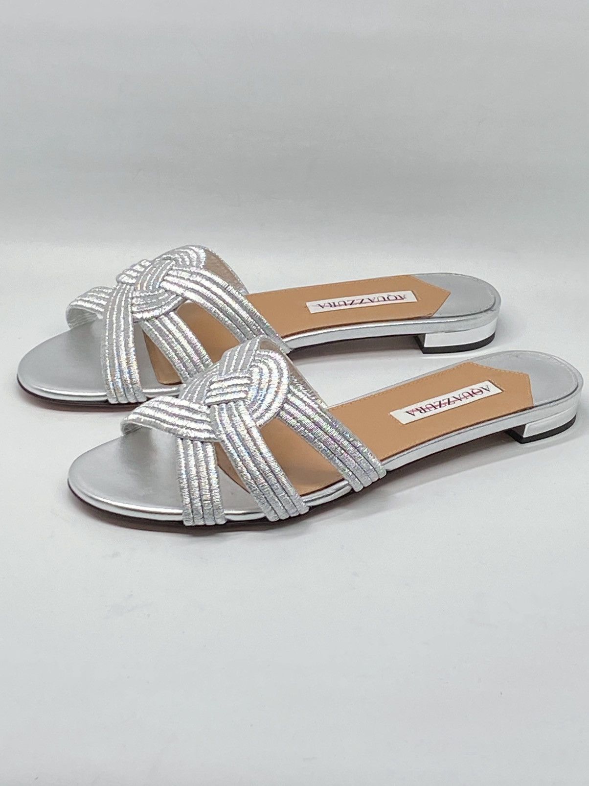 Aquazzura Aquazzura Felix Leather Sandals size 37.5 Size US 7.5 / IT 37.5 - 4 Thumbnail