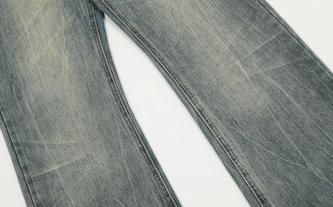 Japanese Brand × Jean American retro trend street bamboo texture heavy jeans Size US 34 / EU 50 - 6 Thumbnail
