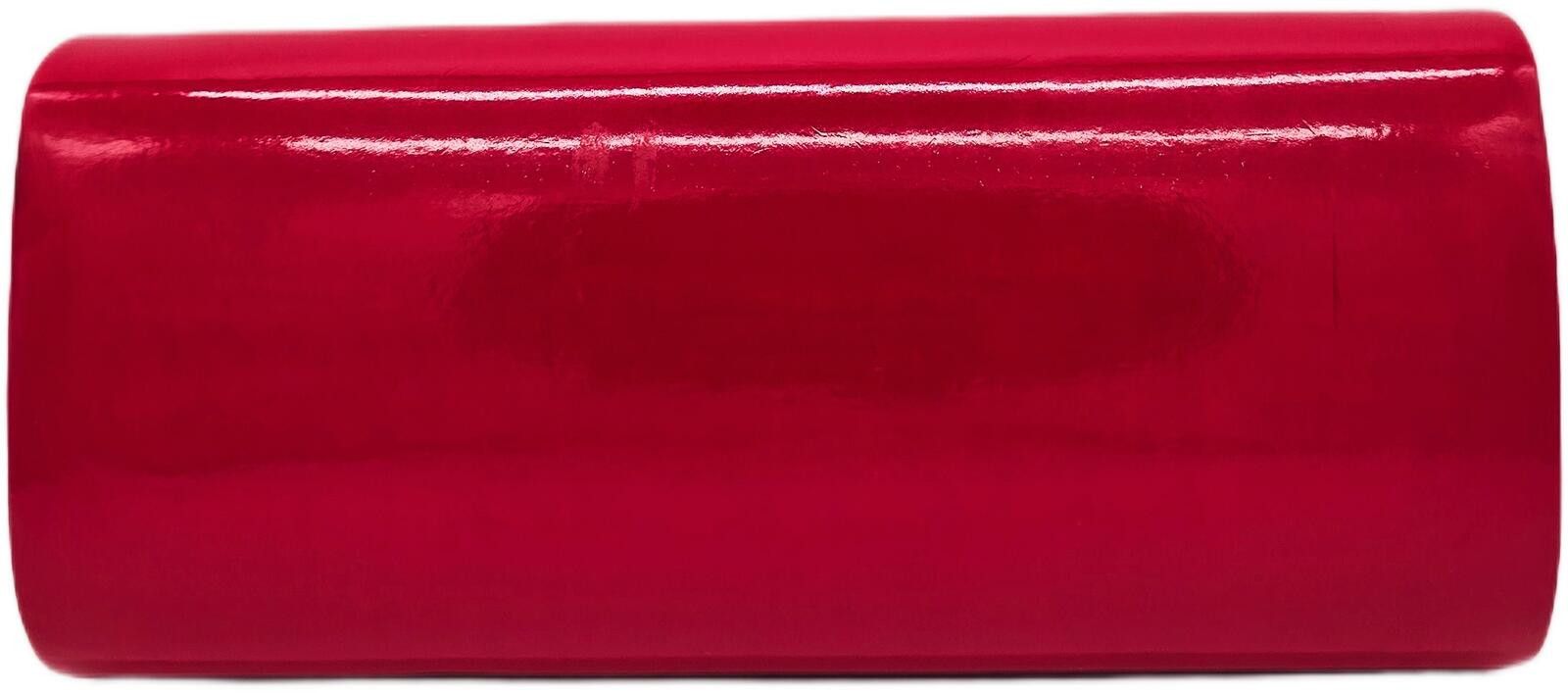 Unknown London Elegant Red Faux Leather Clutch Bag Size ONE SIZE - 3 Thumbnail