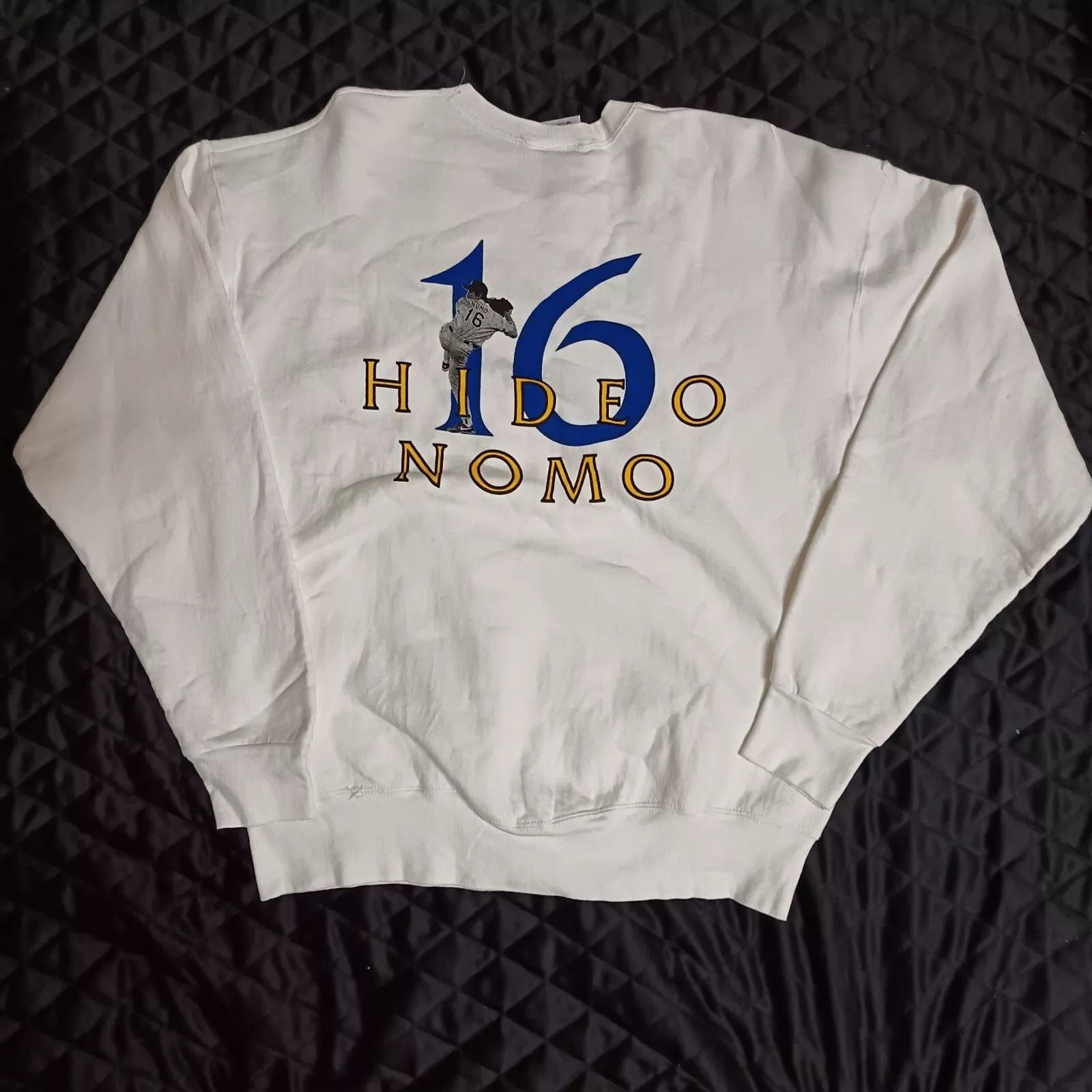 LA Dodgers Hideo Nomo Vintage MLB Japan Baseball Sweatshirt