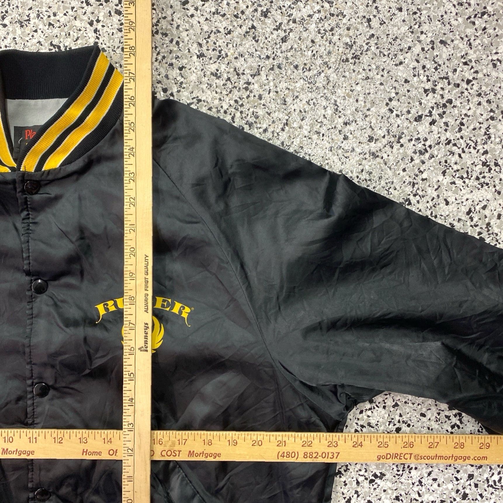 Dunbrooke VINTAGE Ruger Guns Satin Bomber Jacket Mens Large Black Size US L / EU 52-54 / 3 - 3 Thumbnail
