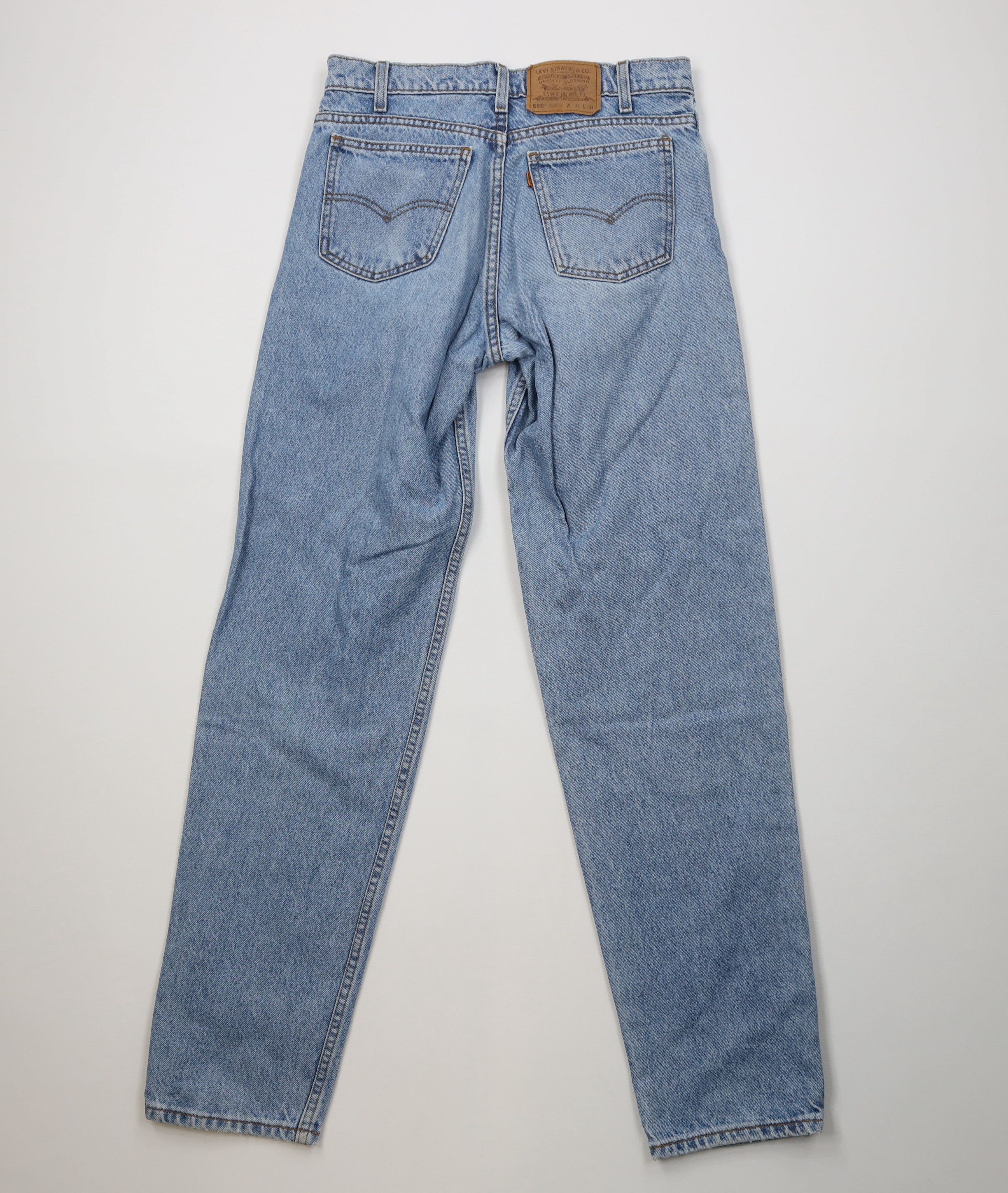 Levi's Vintage 90s Levis 550 Orange Tab Tapered Leg Denim Jeans Size US 31 - 10 Thumbnail