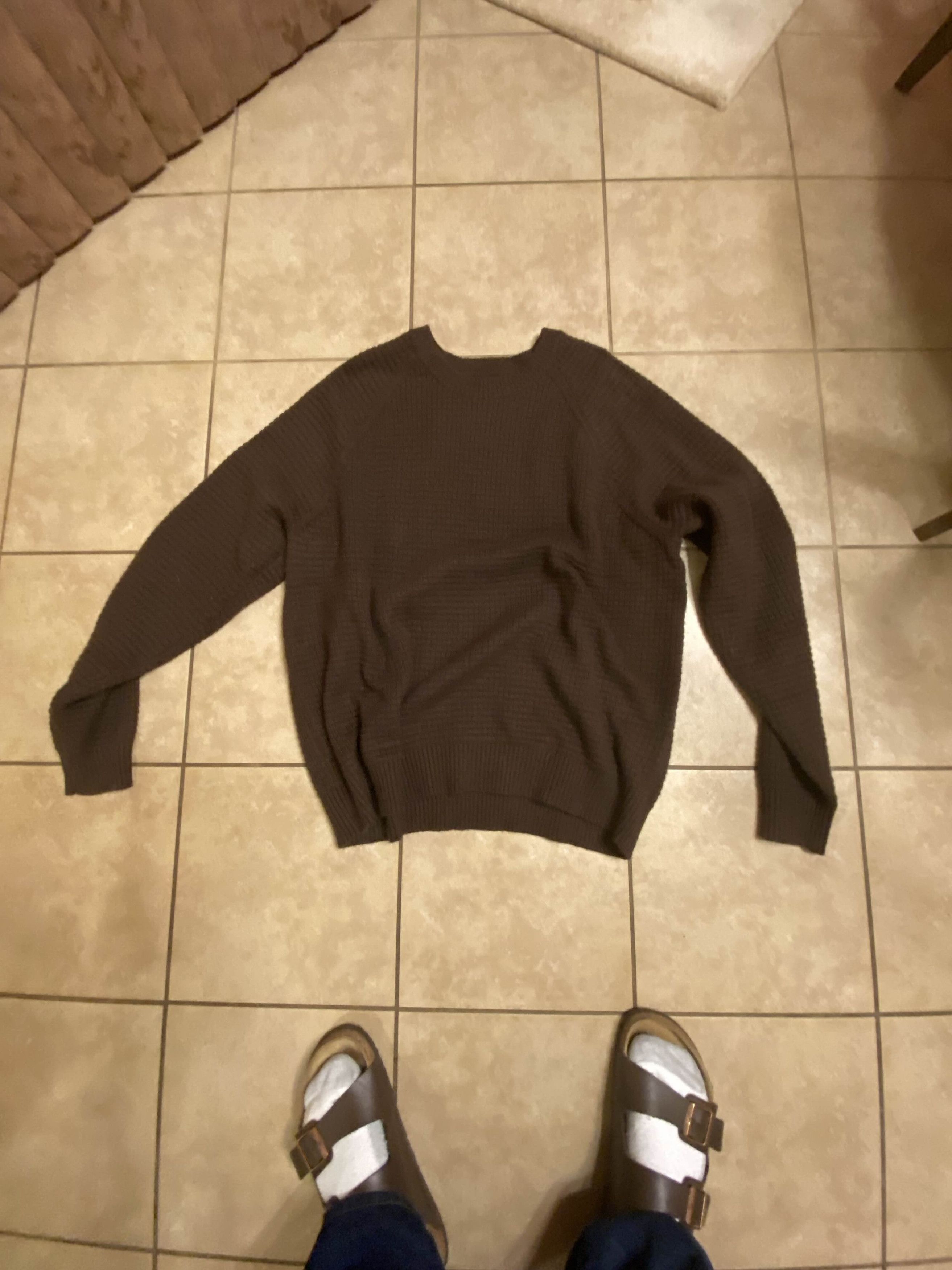 Banana Republic × Other Banana Republic Brown Waffle Knit Sweater Size US XXL / EU 58 / 5 - 2 Thumbnail