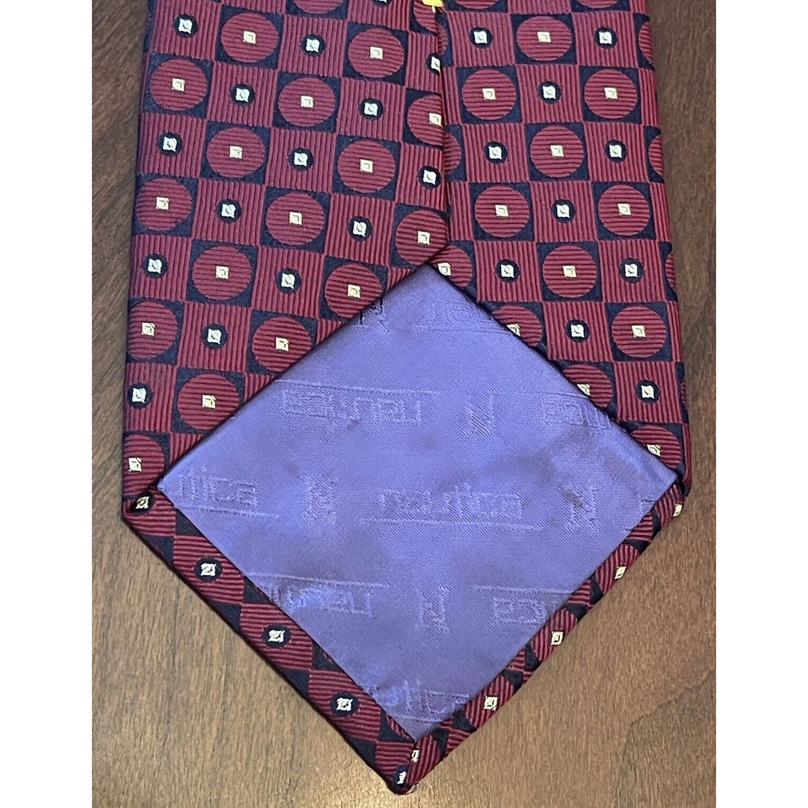 Nautica Nautica Burgundy Imported Silk Men’s Neck Tie Made In Usa Size ONE SIZE - 2 Thumbnail