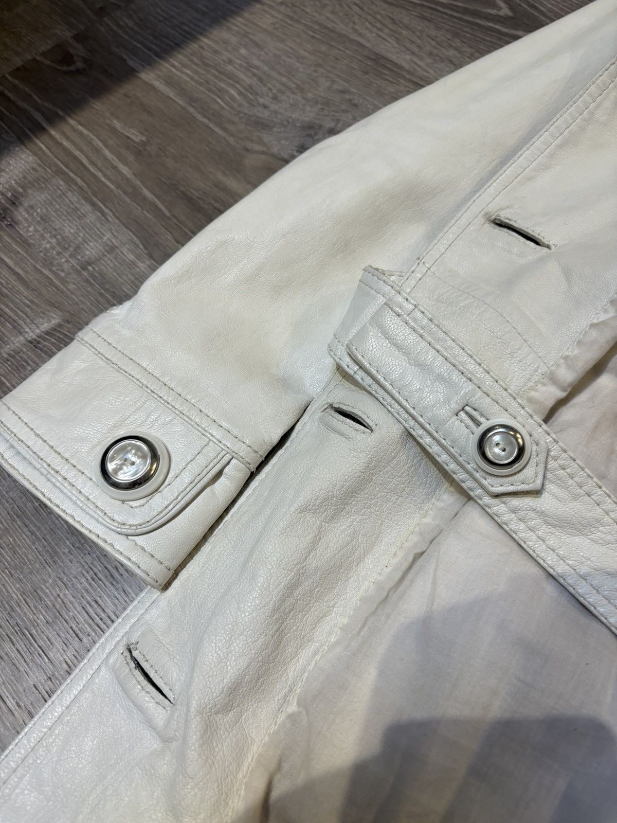 Dolce & Gabbana Dolce & Gabbana White Leather Coat SC0002/TELBO SZ 38 Size XS / US 0-2 / IT 36-38 - 14 Thumbnail