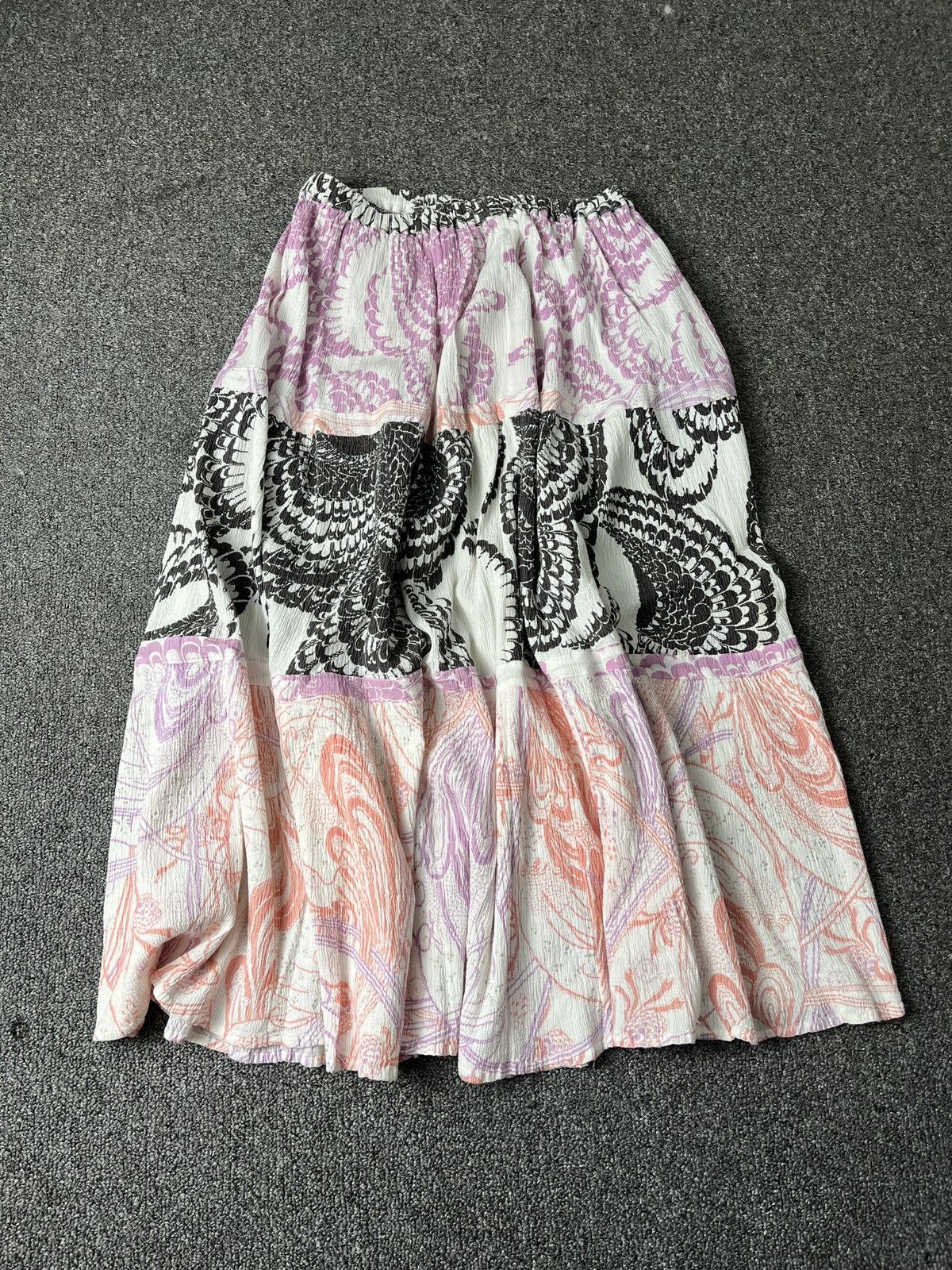 Tsumori Chisato Tsumori Chisato Issey Miyake Pleats Flower Pattern Skirt Size 32" / US 10 / IT 46 - 6 Thumbnail