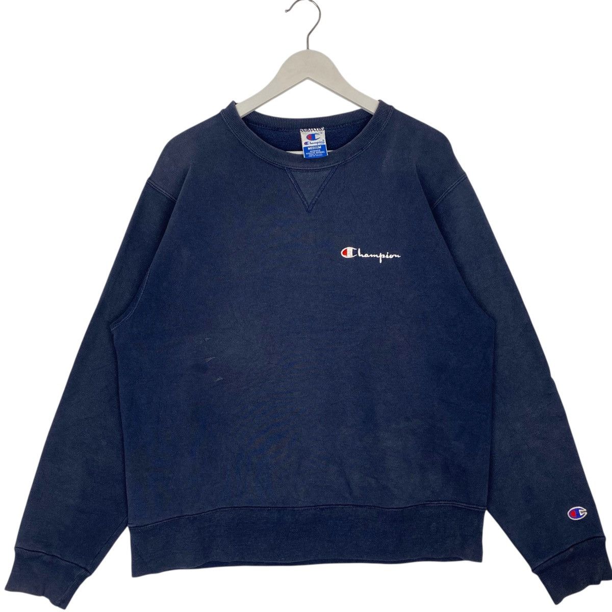Vintage Champion Sweatshirt Crewneck NavyBlue Printed SizeM