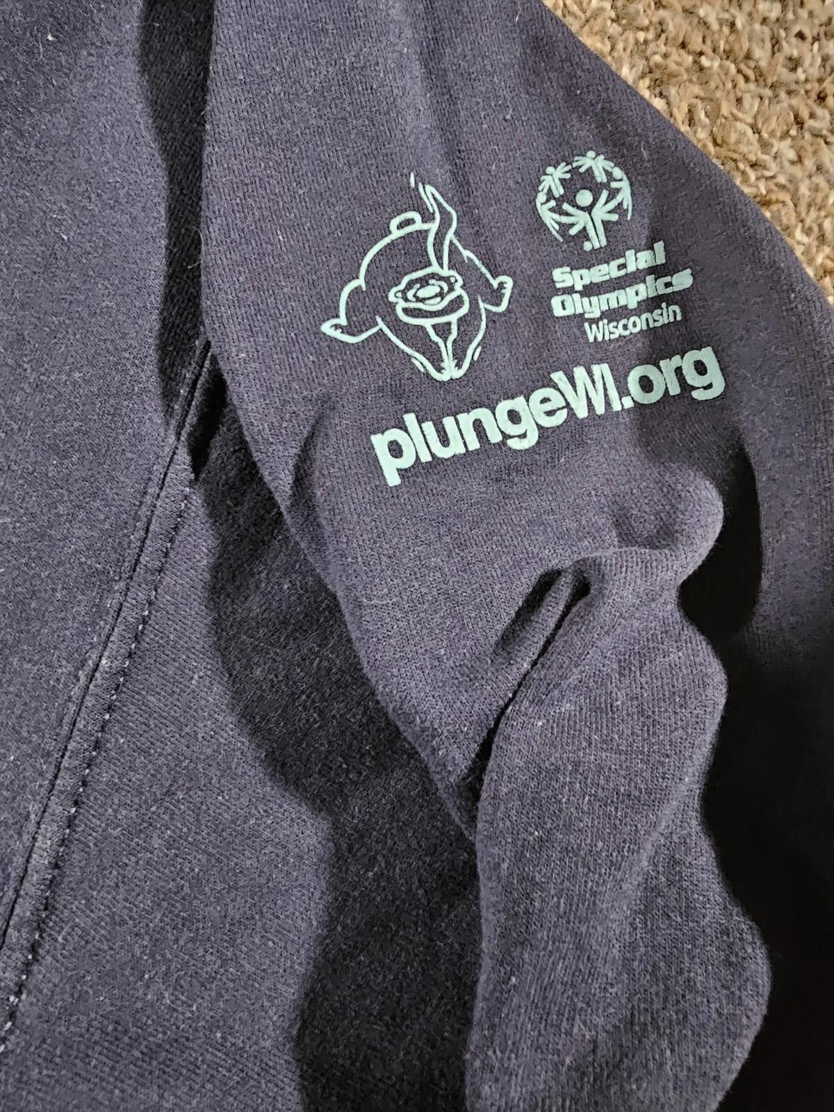 Gildan WI Polar Bear Plunge HYPOTHERMIA Hoodie XL Blue Size US XL / EU 56 / 4 - 3 Thumbnail