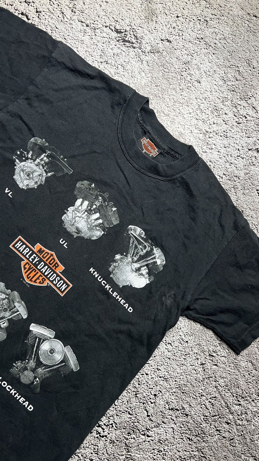 Harley Davidson 1997 Harley-Davidson Engines Knucklehead Panhead ENGLAND TEE Size US S / EU 44-46 / 1 - 3 Thumbnail