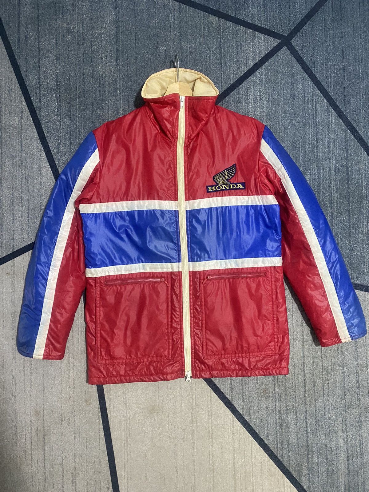 Honda × Japanese Brand × Vintage Vintage 70s Honda Jacket Fullzipper Embroidery Biglogo Large Size US L / EU 52-54 / 3 - 2 Thumbnail