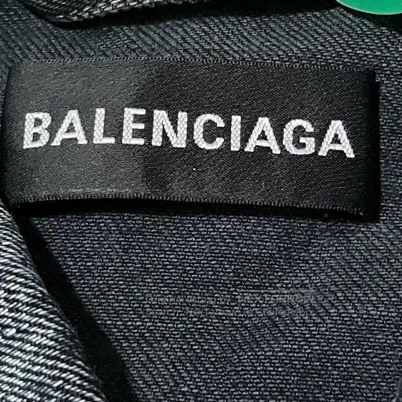 Balenciaga Balenciaga News Embroidered Logo Denim Jacket Size US S / EU 44-46 / 1 - 3 Thumbnail