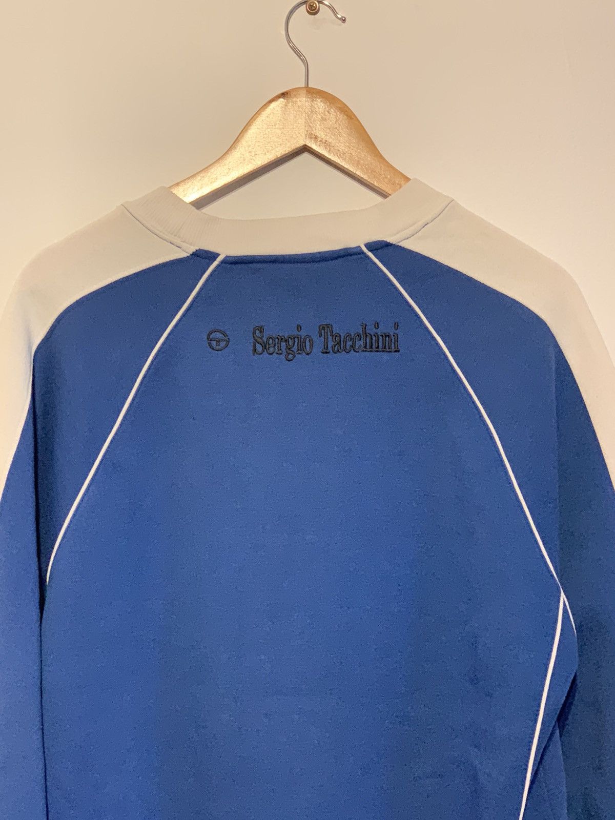 Sergio Tacchini Sergio Tachini sweat shirt vintage blue and white M Size US M / EU 48-50 / 2 - 2 Thumbnail