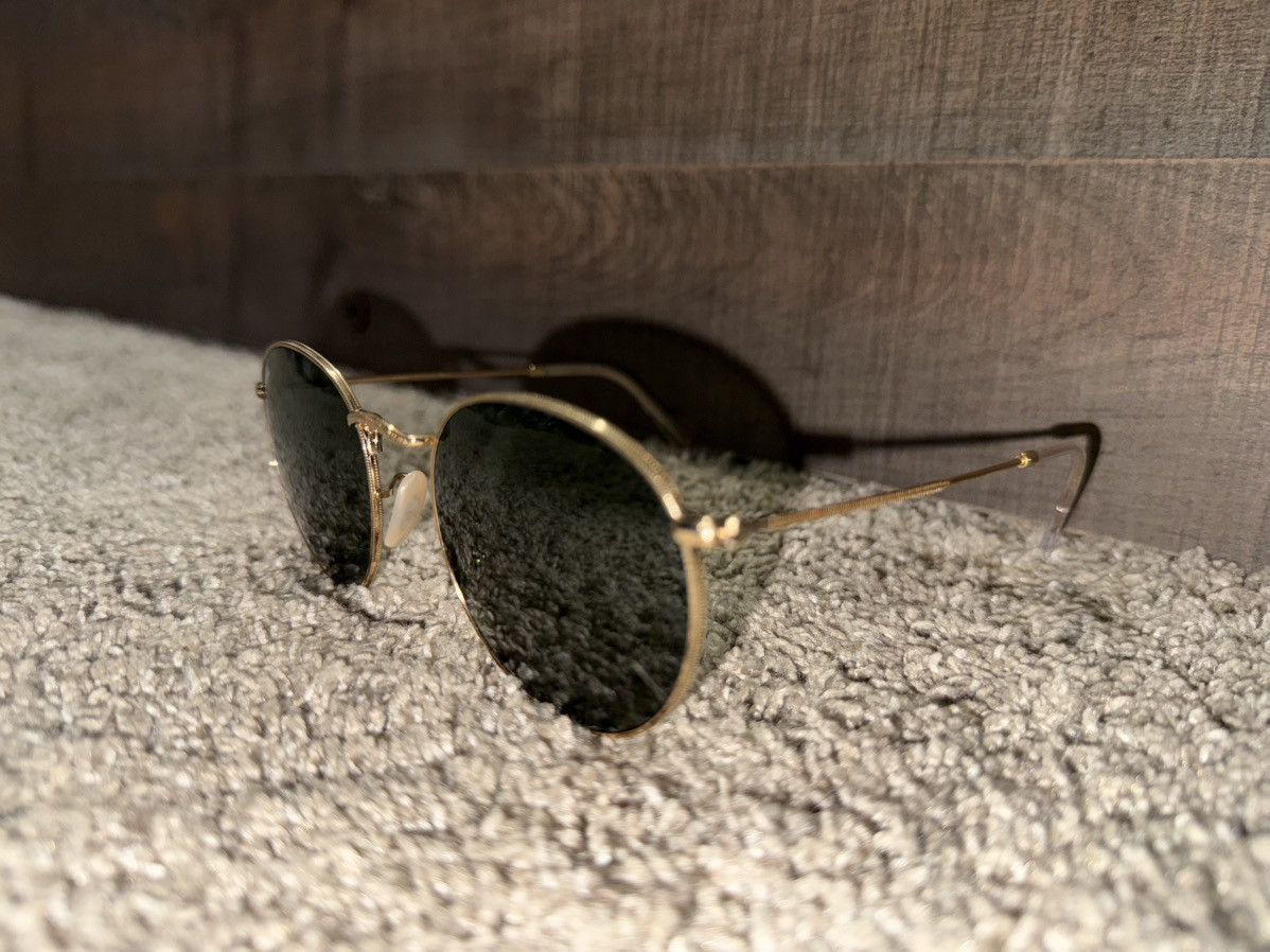 RayBan RayBan Round Metal Vintage Sunglasses Size ONE SIZE - 3 Thumbnail