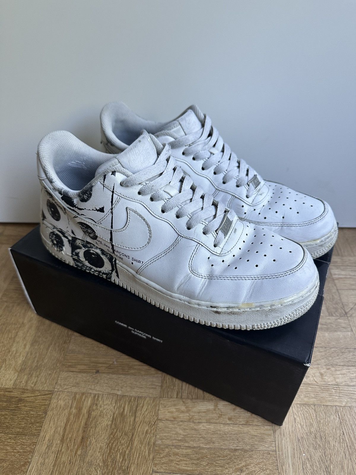 Nike × Supreme Nike Air Force 1 Supreme x Comme des Garçons “Eyes” Size US 10 / EU 43 - 1 Thumbnail