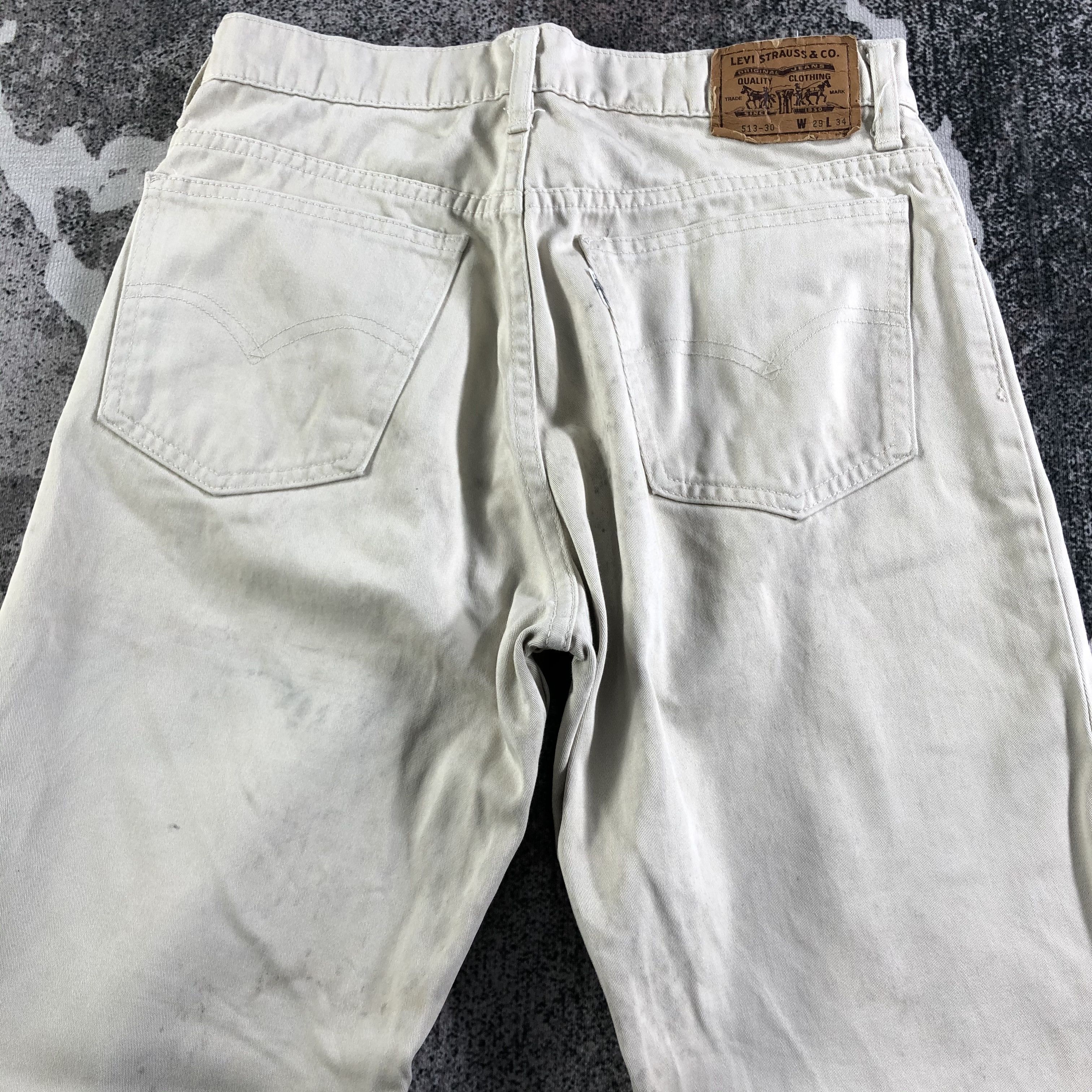Levi's Vintage Levis 513 Jeans White Tab KJ2991 Size US 28 / EU 44 - 4 Thumbnail