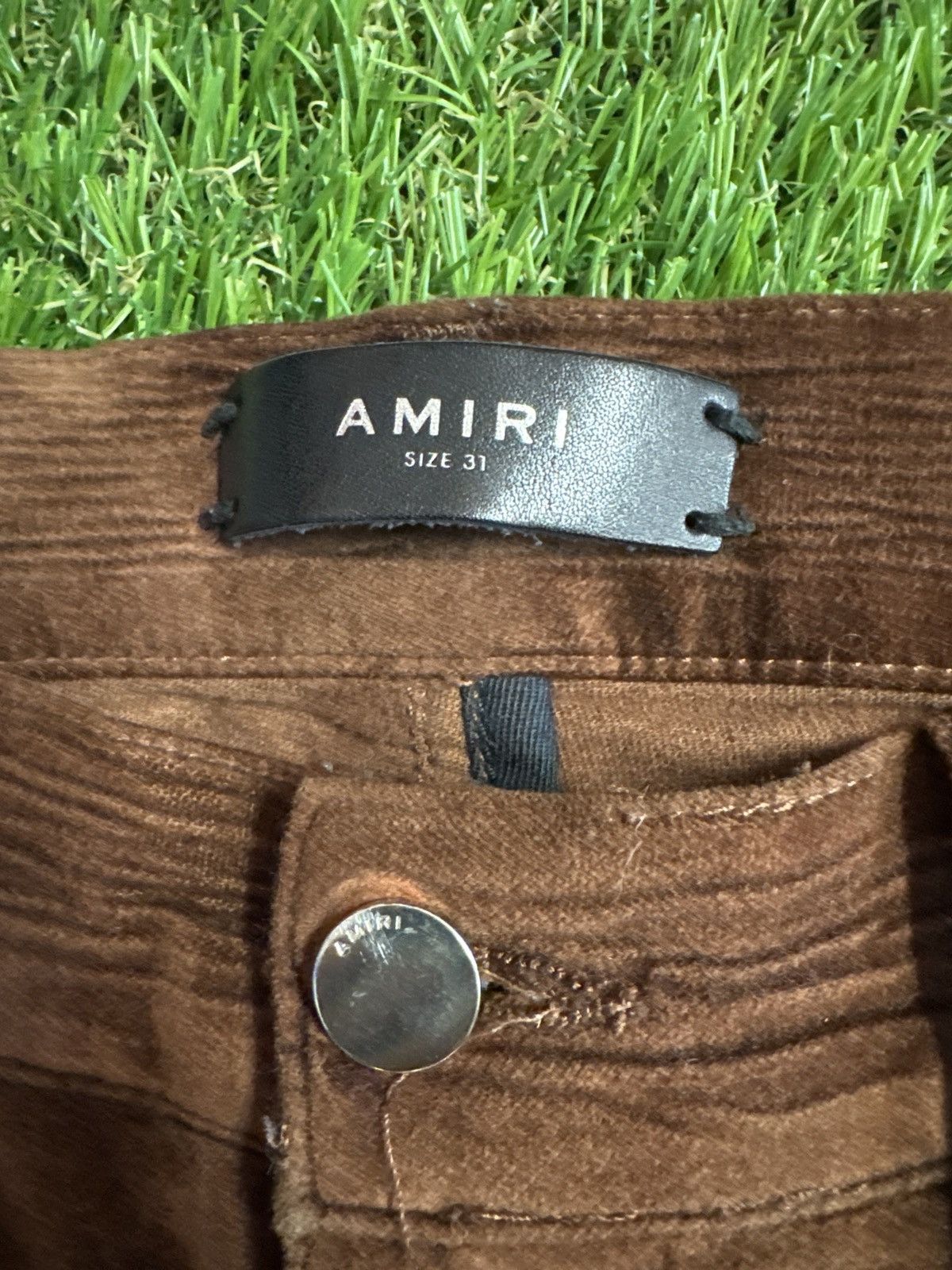 AMIRI VELVET BROWN JEANS
