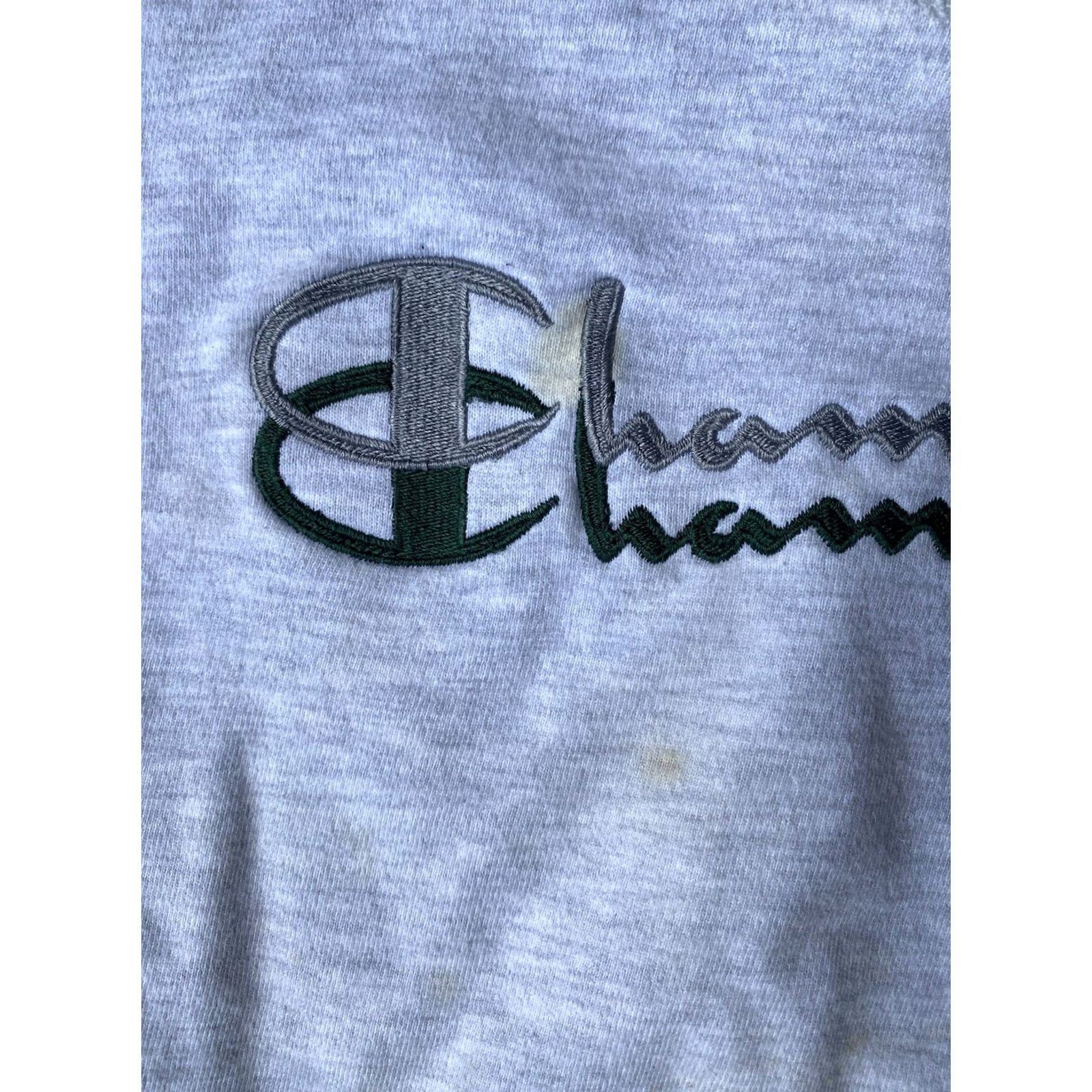 Champion VINTAGE Champion Reverse Weave Crewneck Sweatshirt XL White Spell Out 90s Mens Size US XL / EU 56 / 4 - 4 Thumbnail