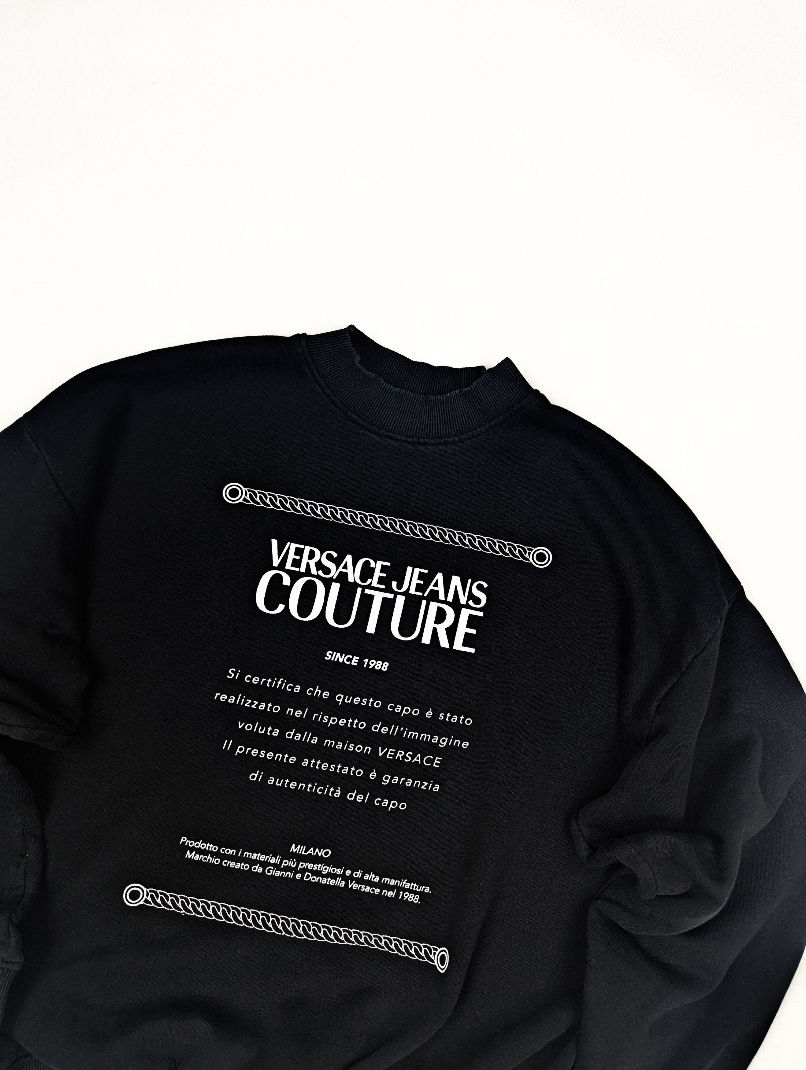 Versace Jeans Couture Versace Jeans Couture black sweatshirt L Size US L / EU 52-54 / 3 - 2 Thumbnail