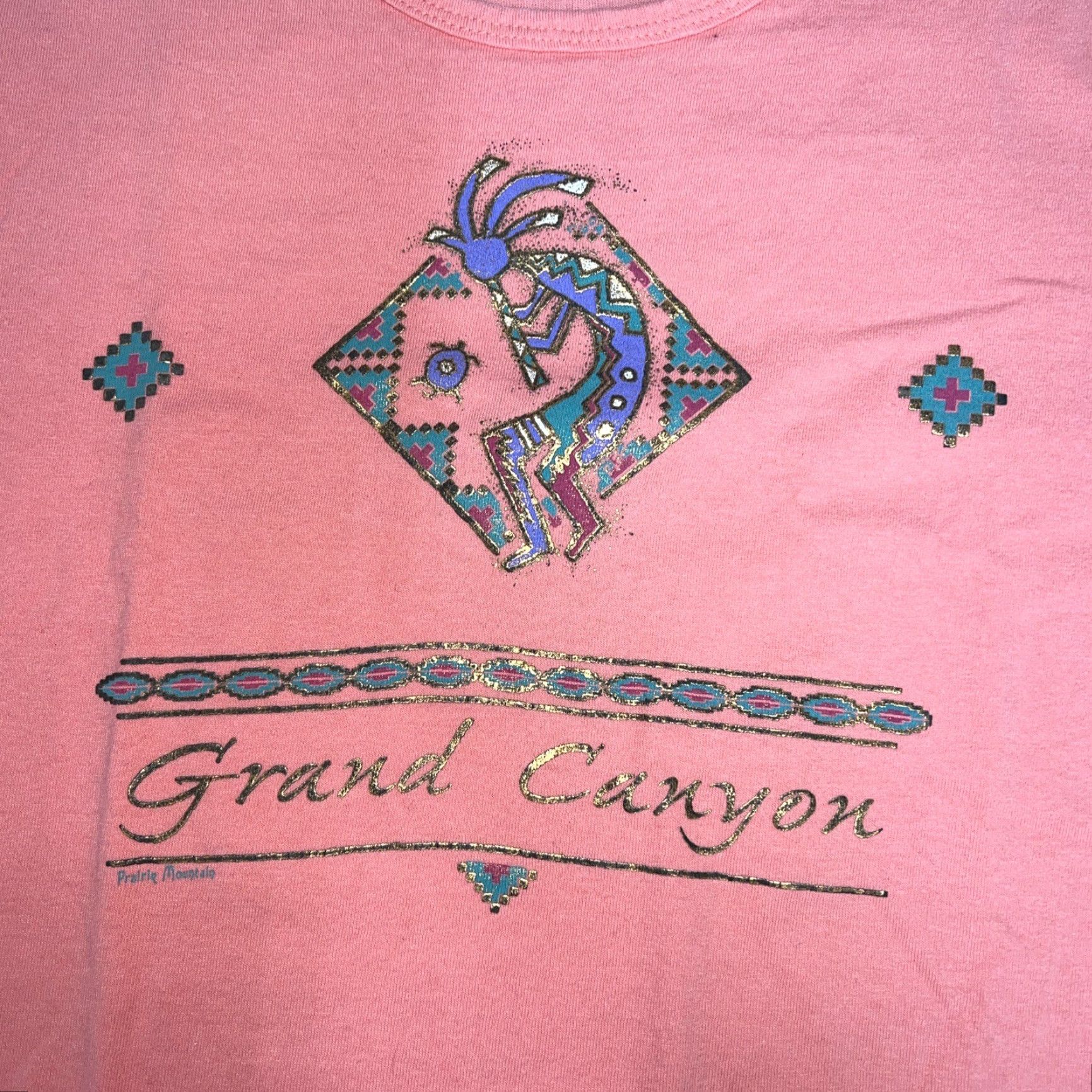Anvil VINTAGE Anvil T-Shirt Mens Size M Pink SINGLE STITCH Kokopeli USA STITCH Shirt Mens M Pink USA Anvil T-Shirt Size US M / EU 48-50 / 2 - 2 Thumbnail